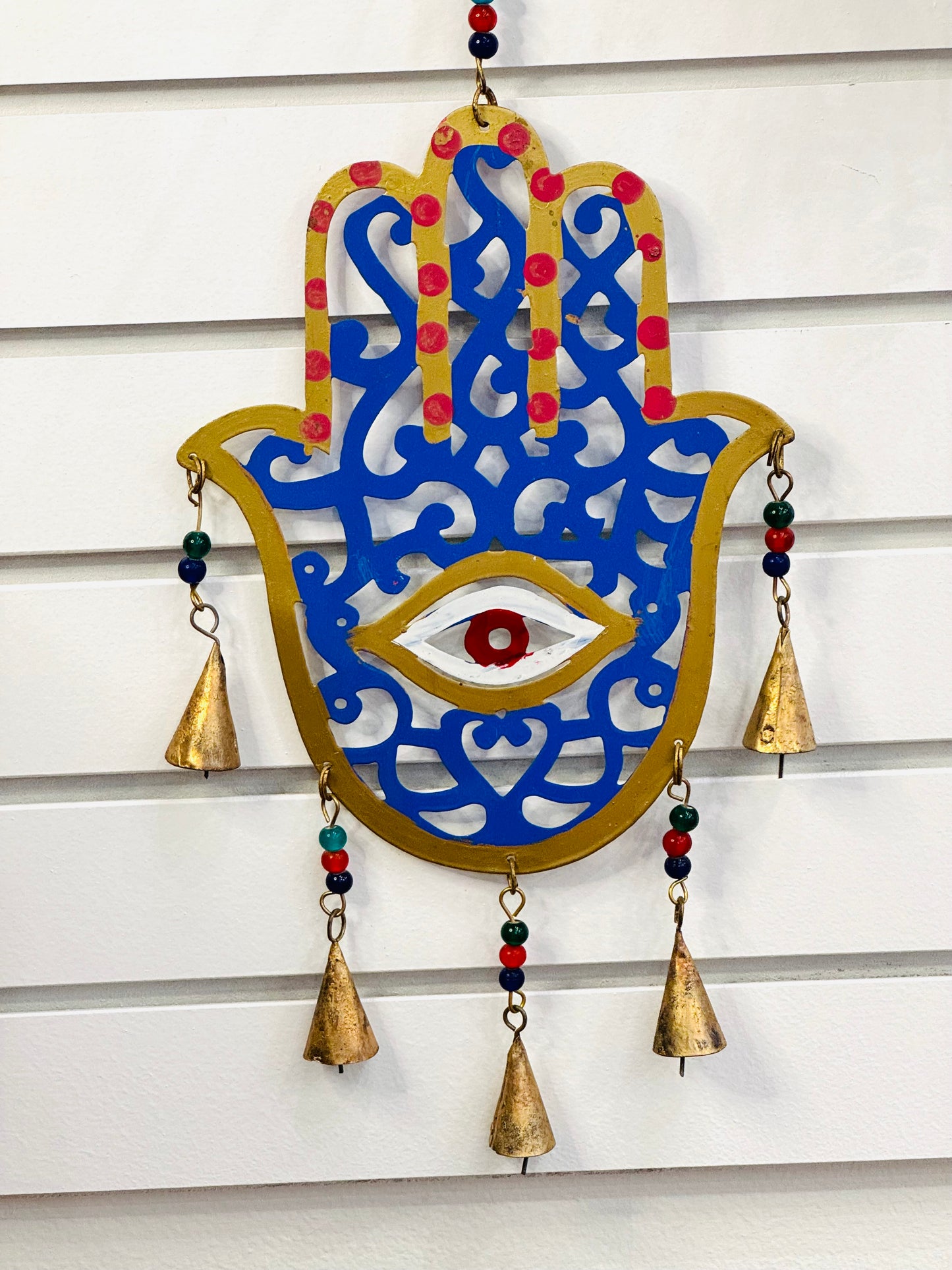 Handmade Brass Hamsa Wind Chime