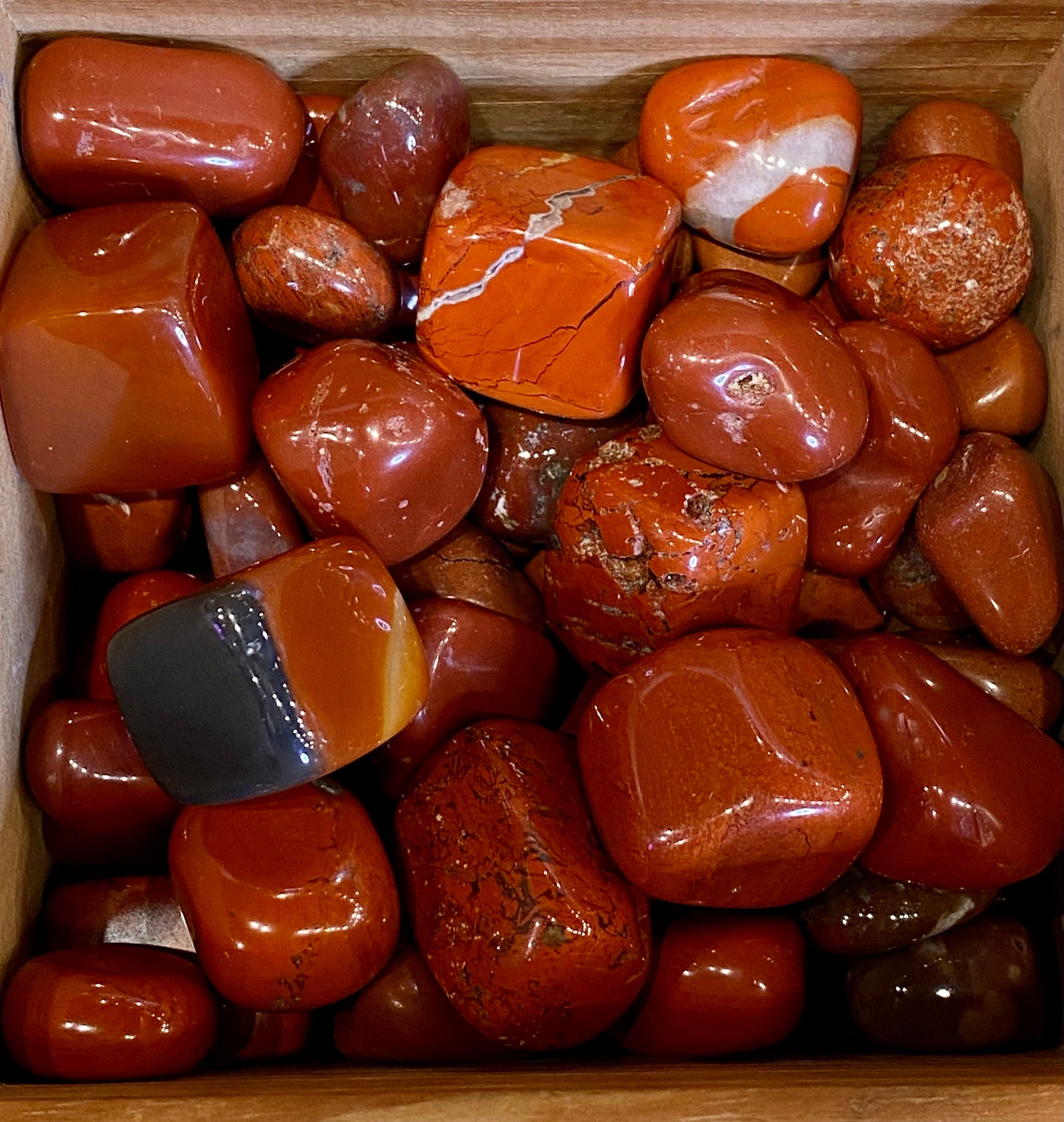 Red Jasper Polished Tumbled Stone 1pc