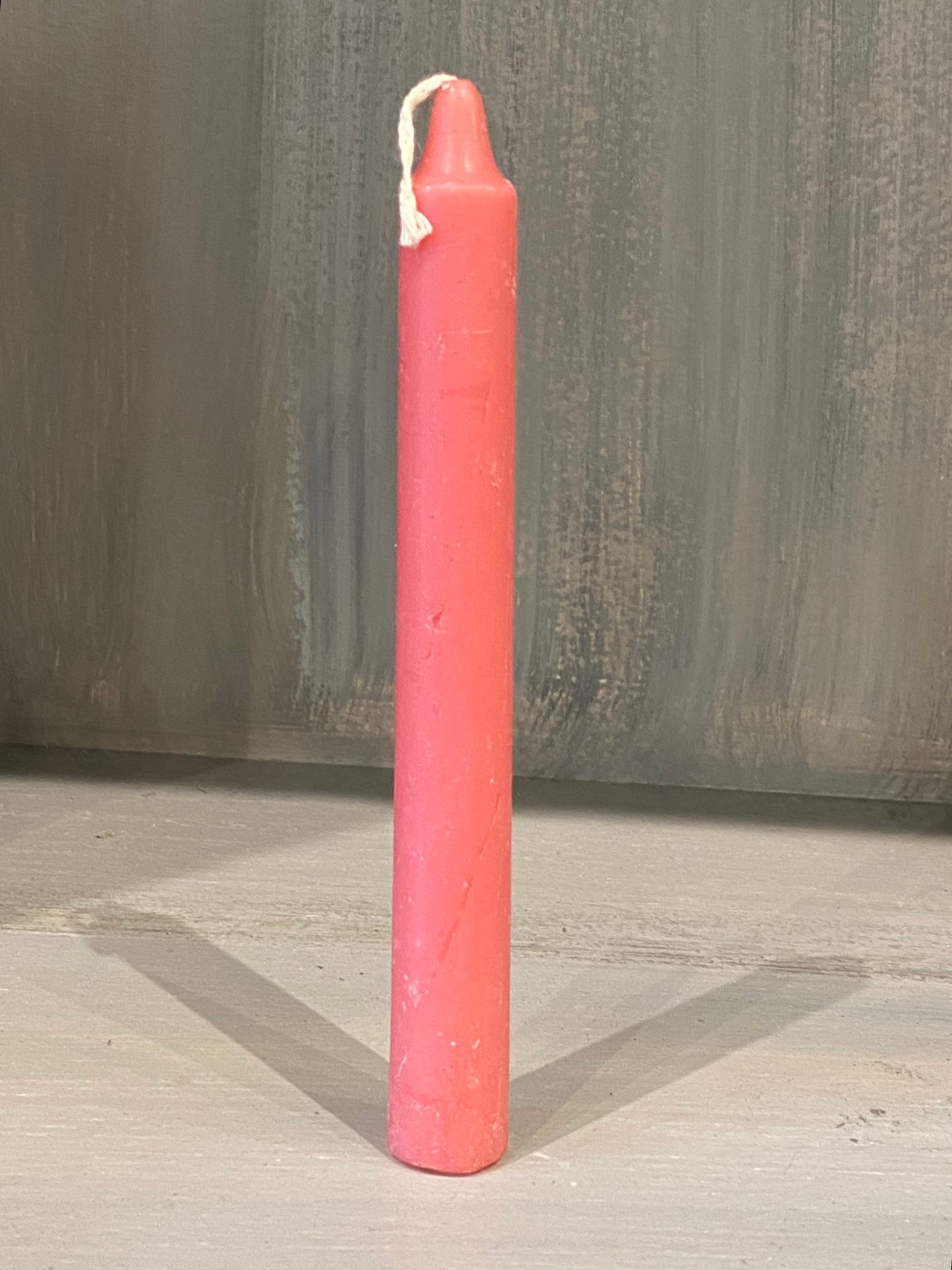 Pink 6” Household Taper Candle