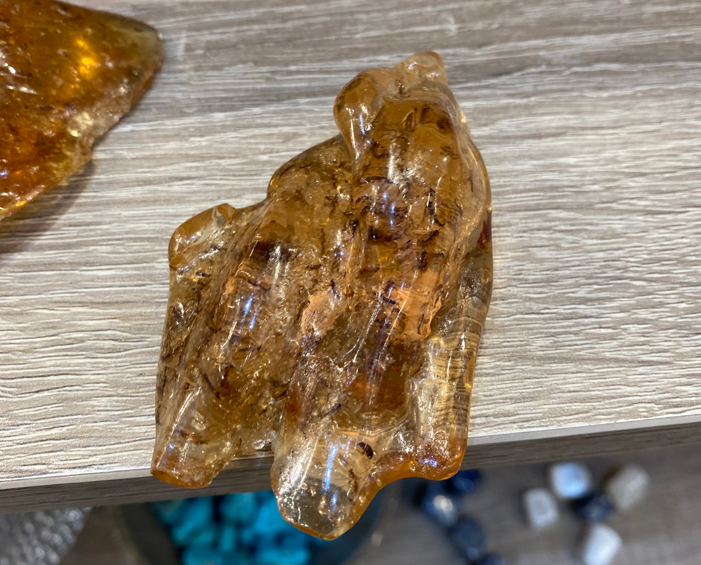 Amber Fossil Polished Specimen Stone 1pc