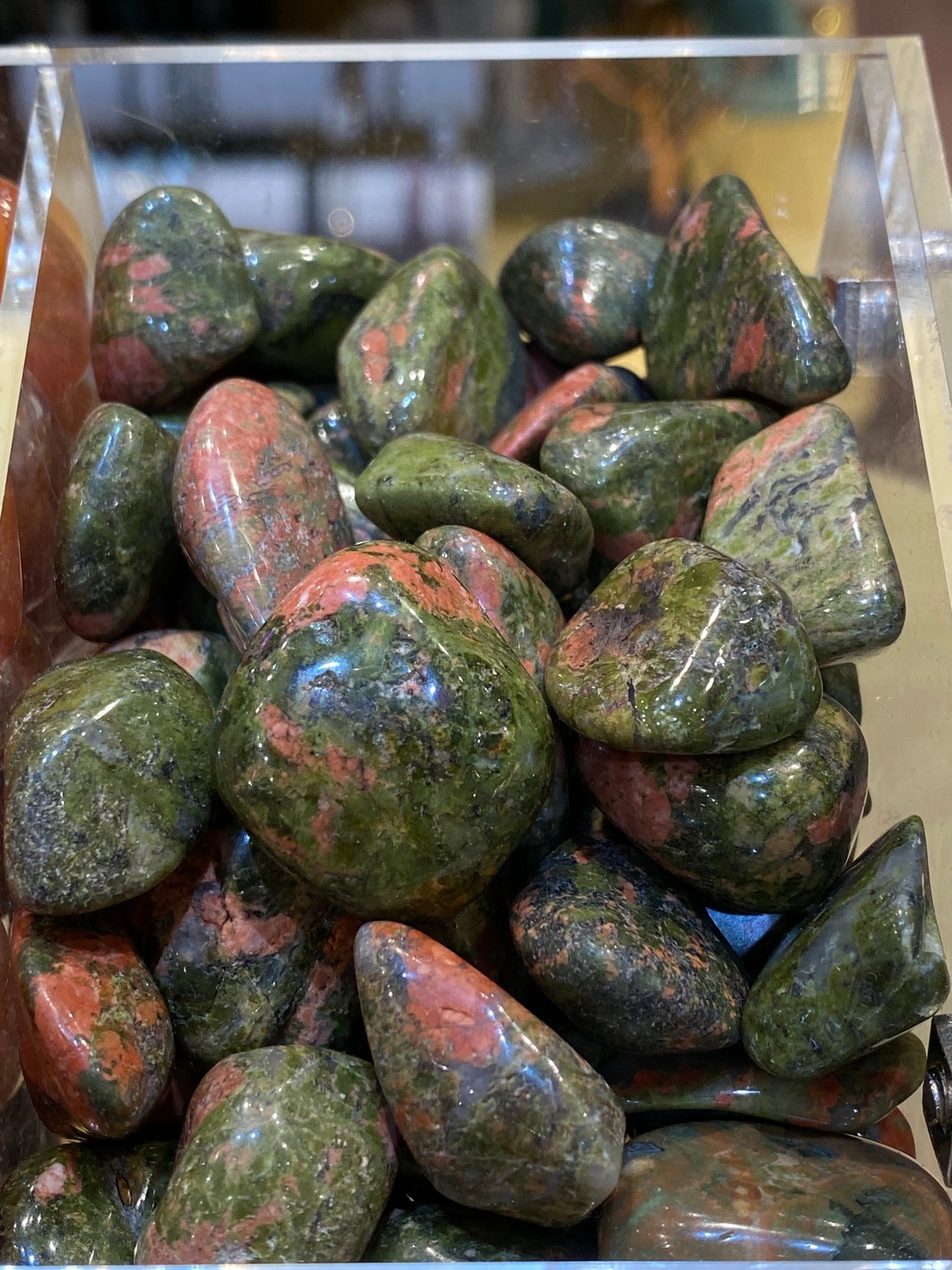 Unakite Tumbled Stone 1pc