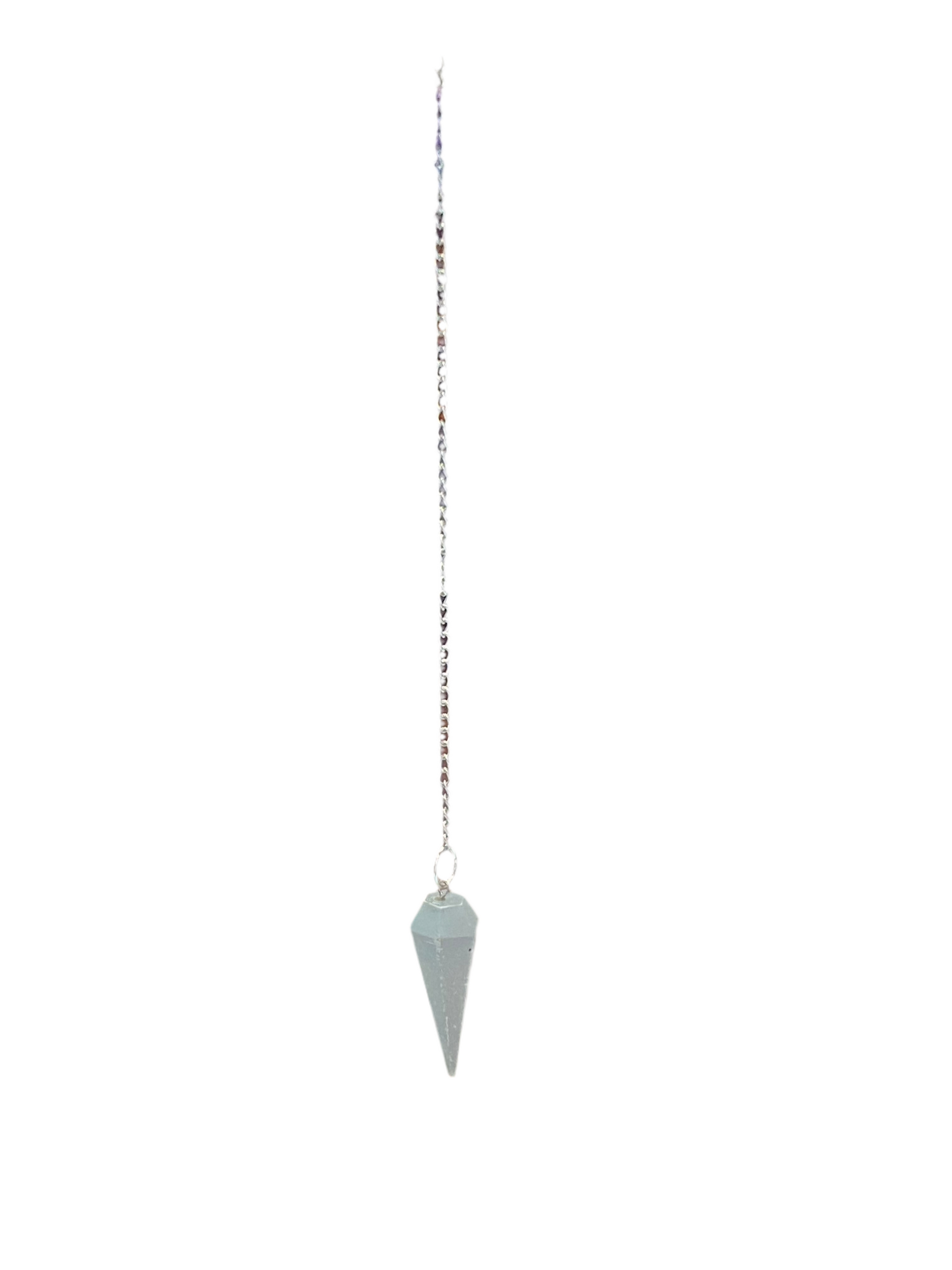 Selenite Point Pendulum