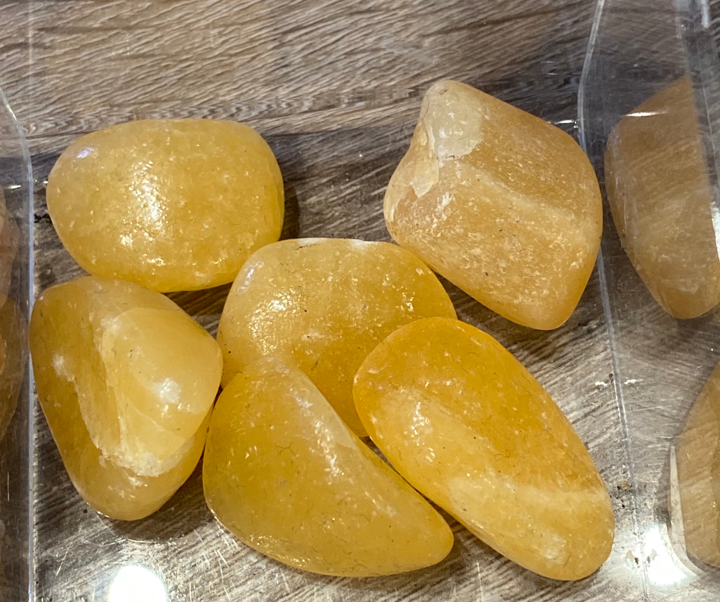 Orange Calcite Polished Tumbled Stone 1pc