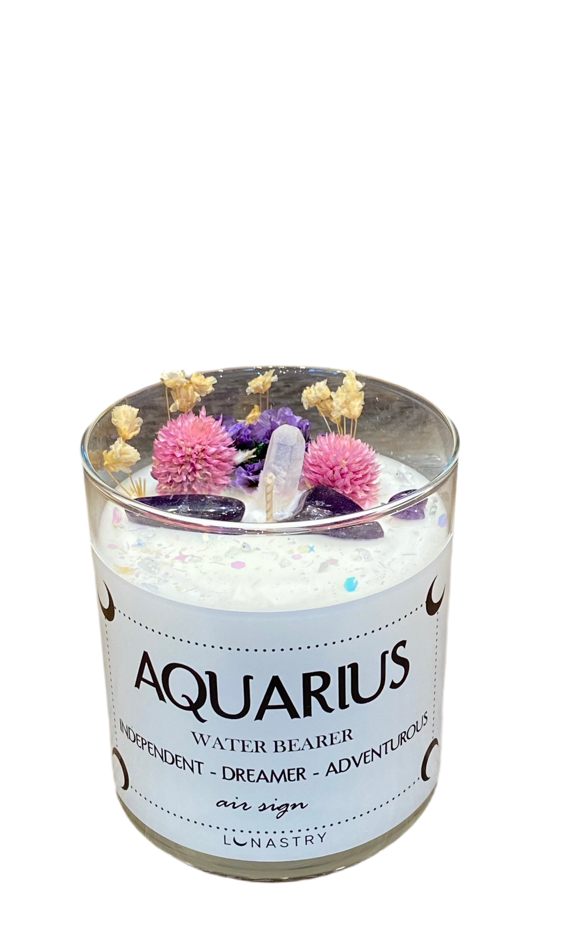 Lunastry Candle Aquarius