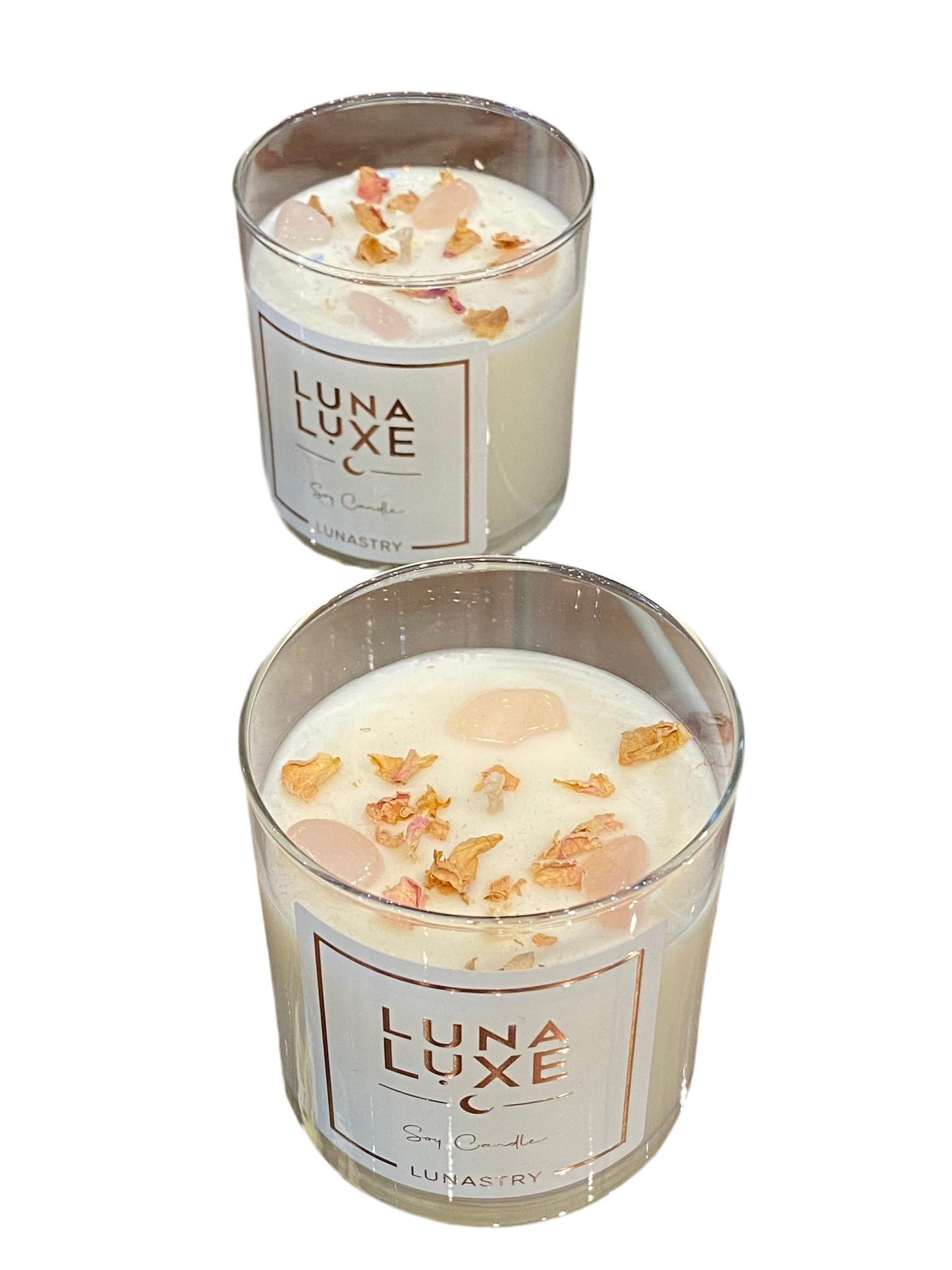 Rose Quartz Luna Luxe Candle