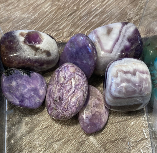 Charoite Polished Tumbled Stone 1pc