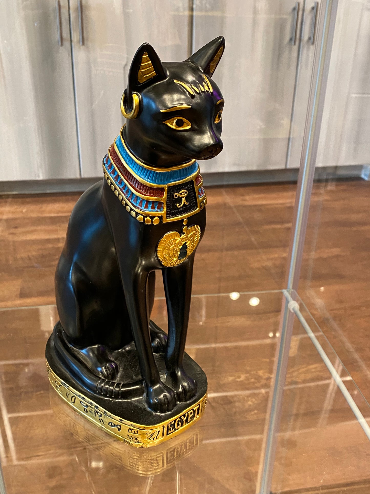 Large Black Bastet Cat Egyptian Ancient Style Cat Goddess