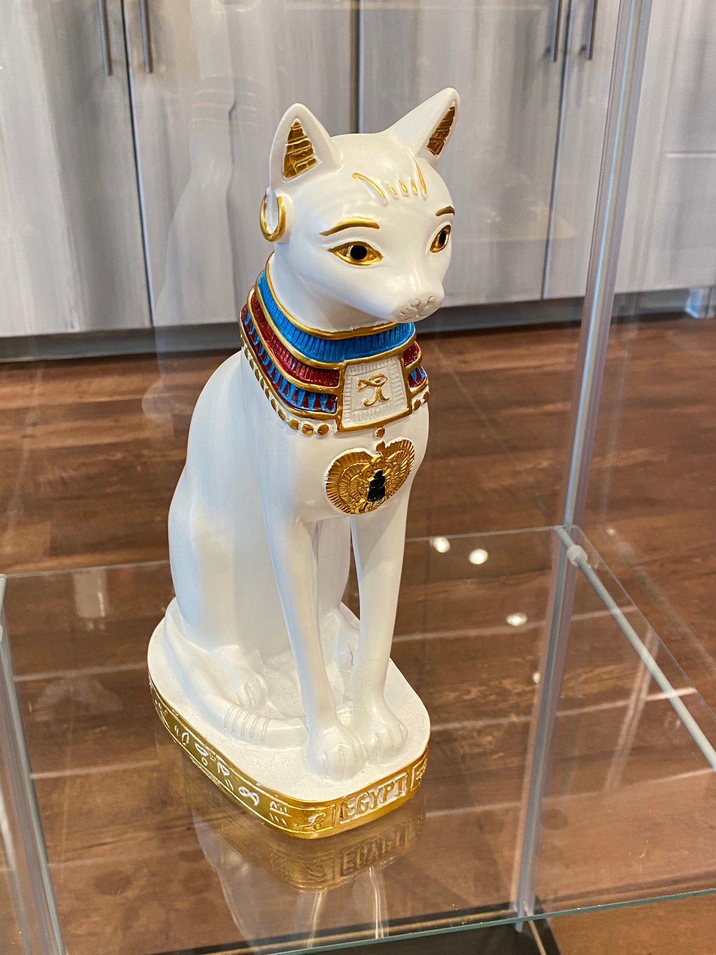 Large White Egyptian Bastet Cat