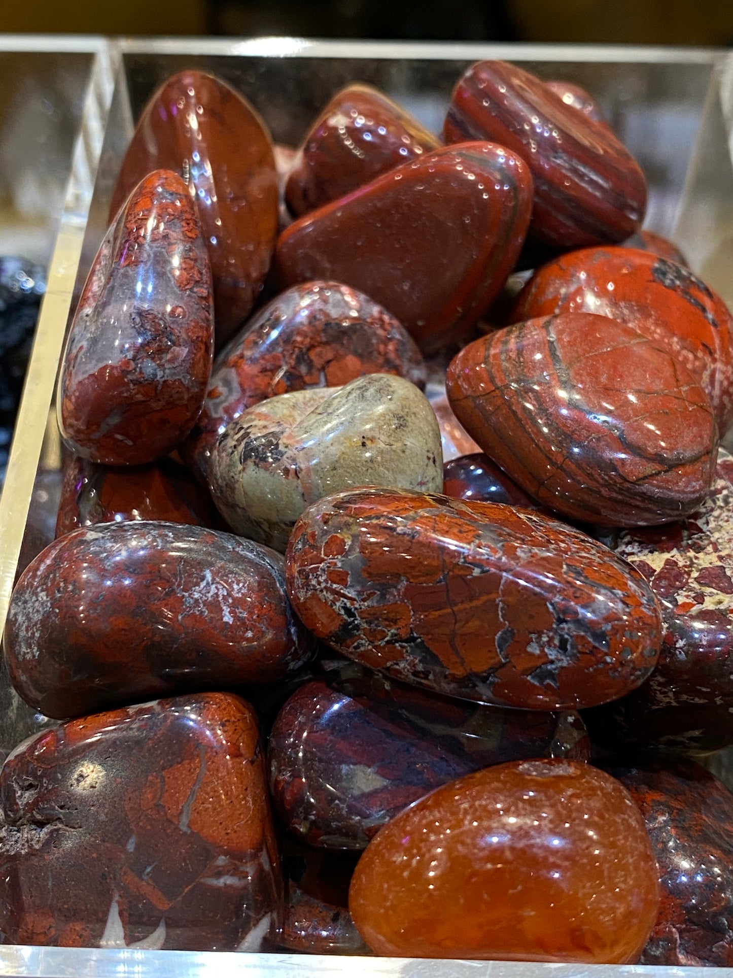 Brecciated Jasper Polished Tumbled Stone 1pc