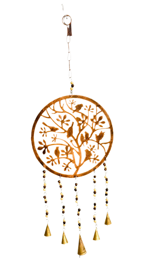 Handmade Brass Birds Wind Chime