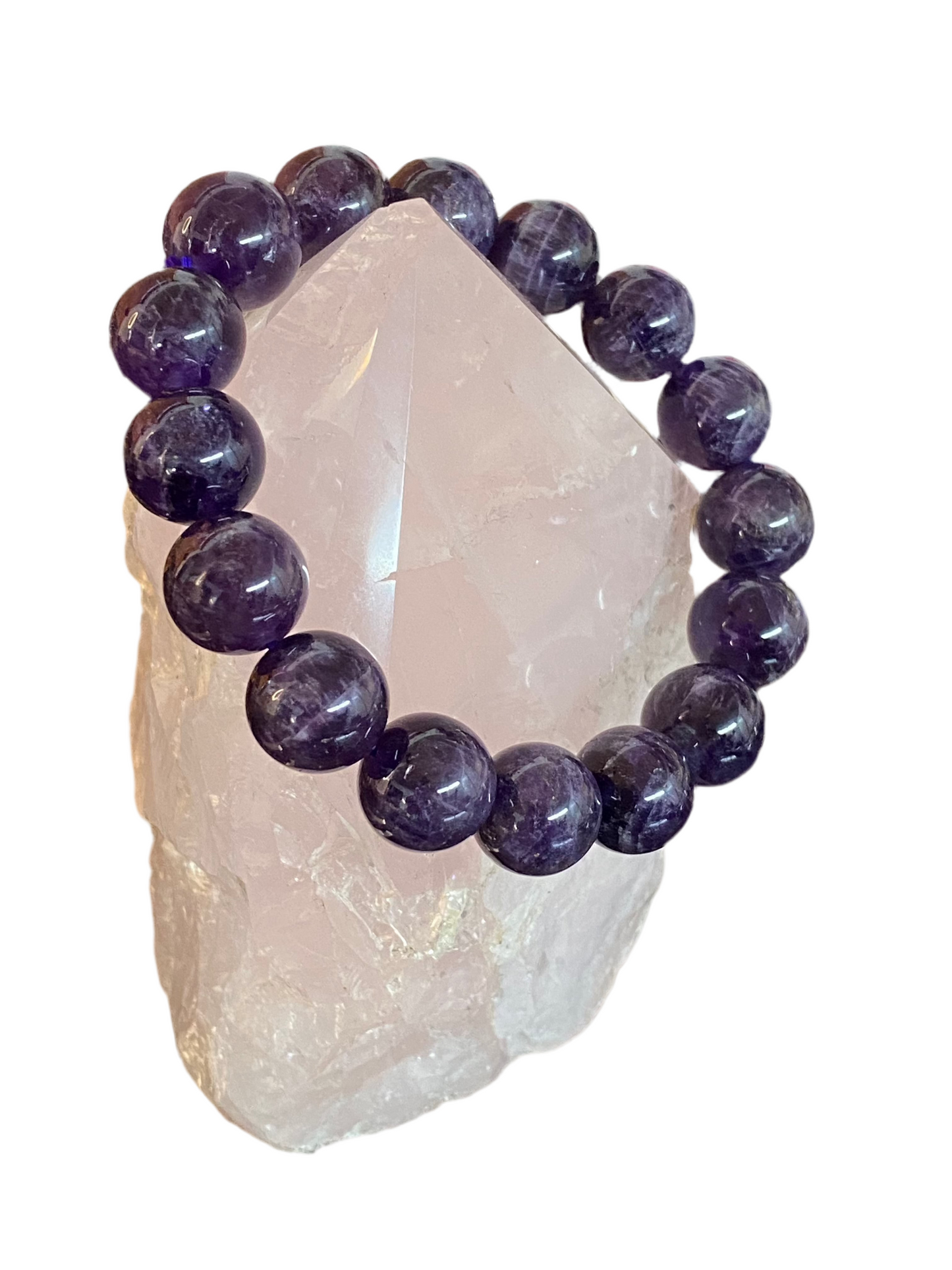 Amethyst Gemstone Bracelet 12 mm