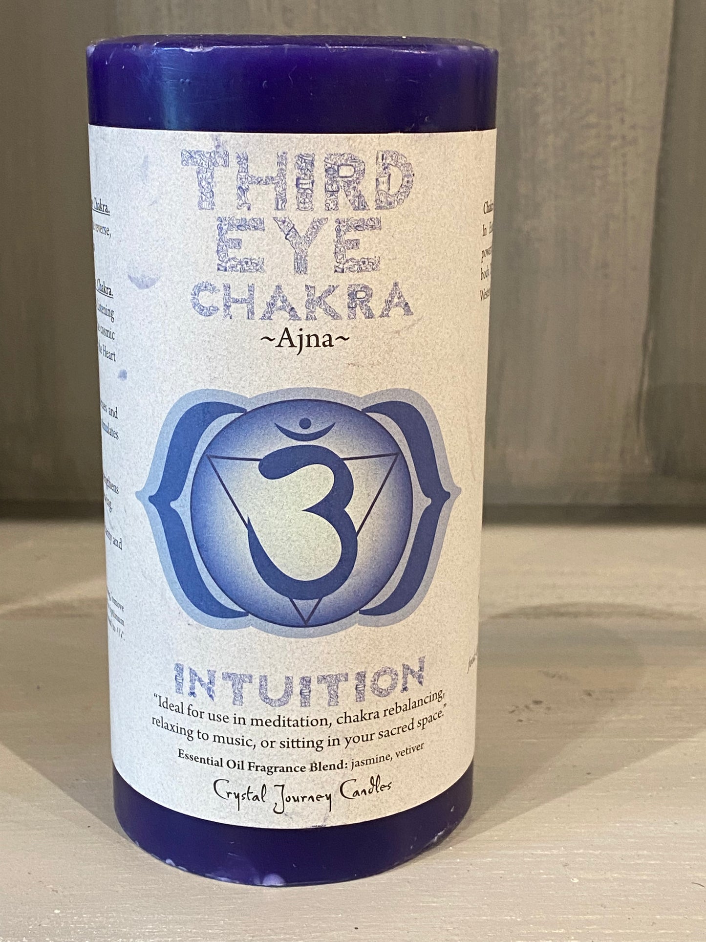 Crystal Journey Third Eye Chakra Candle