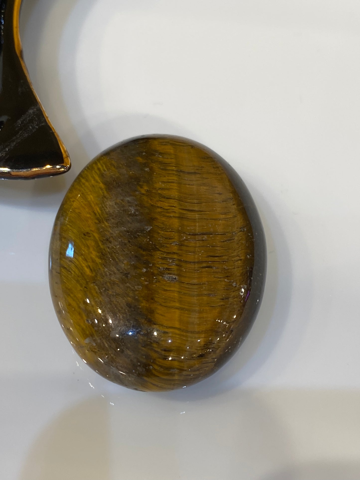 Tiger's Eye Polished Palm Stone 1pc