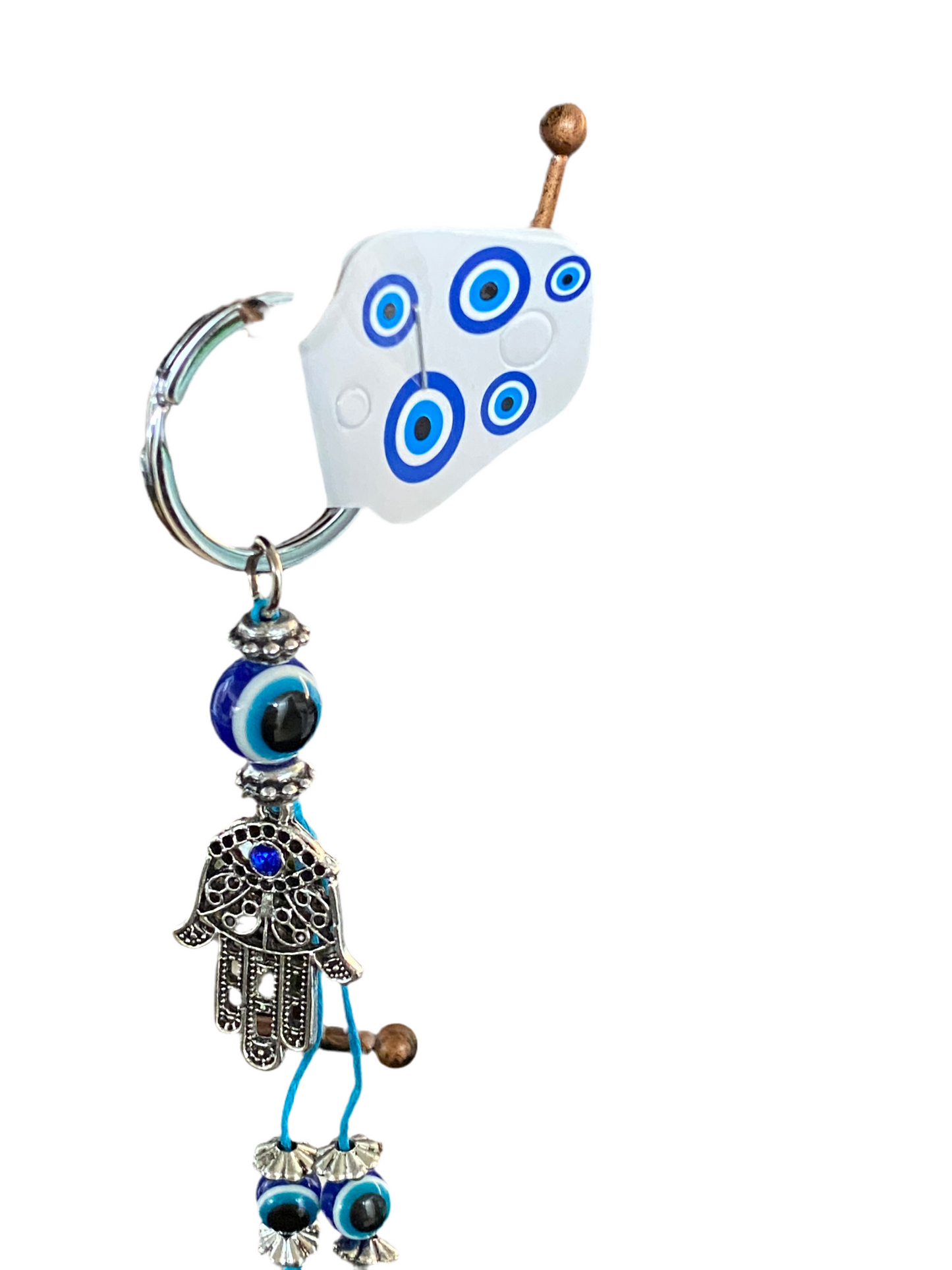 Hamsa Evil Eye Keychain