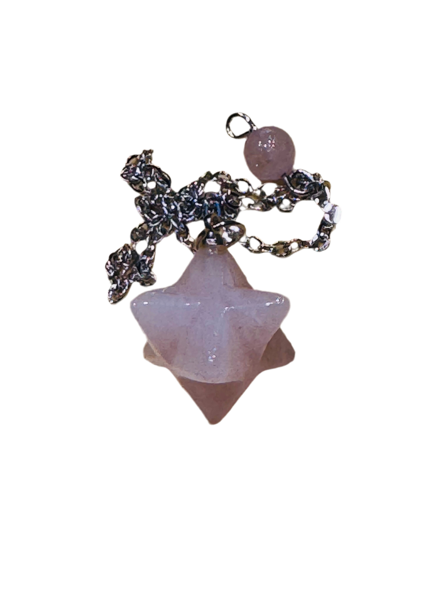 Rose Quartz Merkaba Pendulum