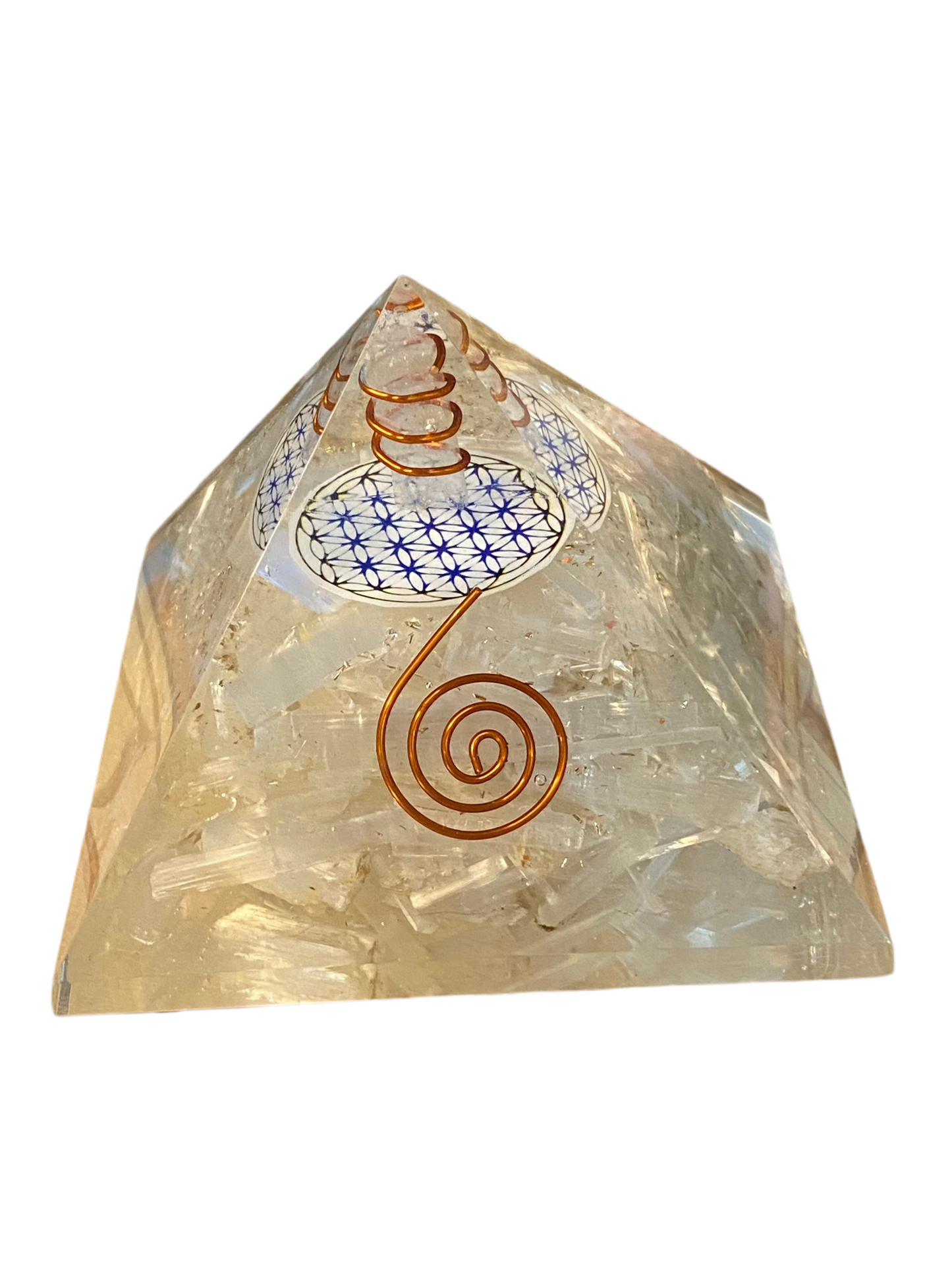 Orgonite Pyramid Large Selenite