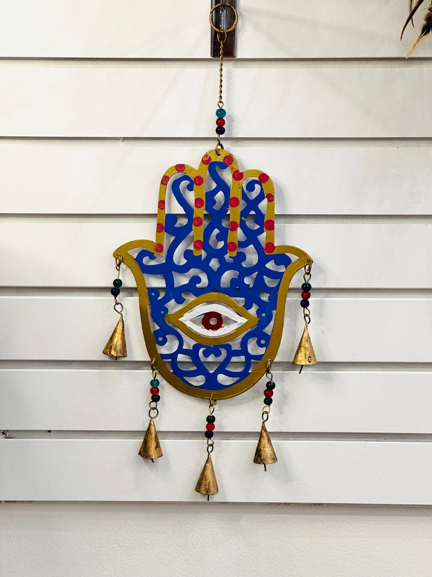 Handmade Brass Hamsa Wind Chime