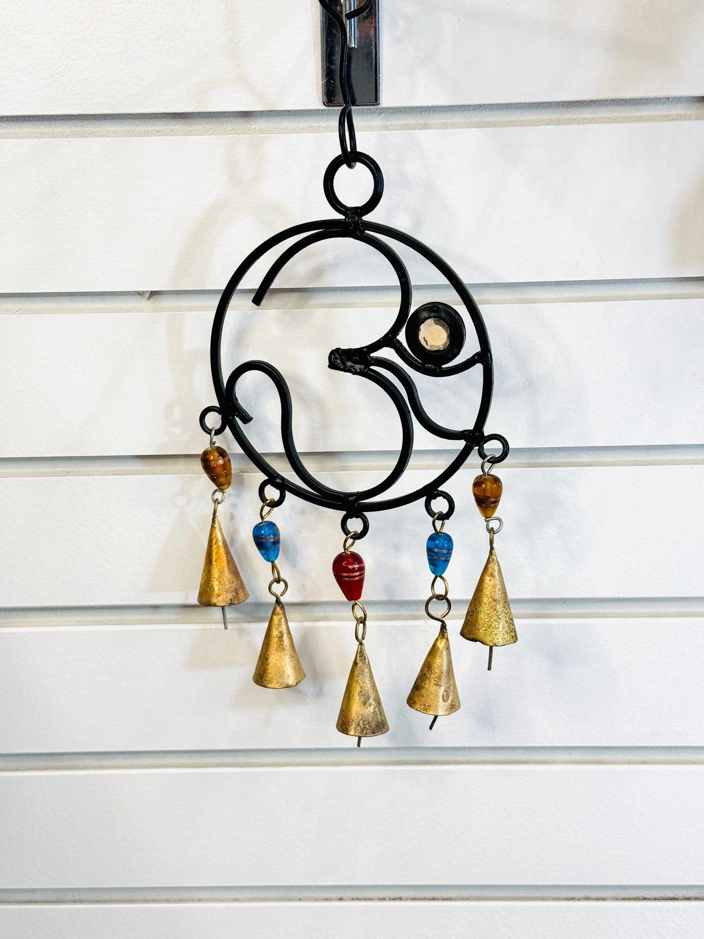 Handmade Om Cast Iron Bells Wind Chime