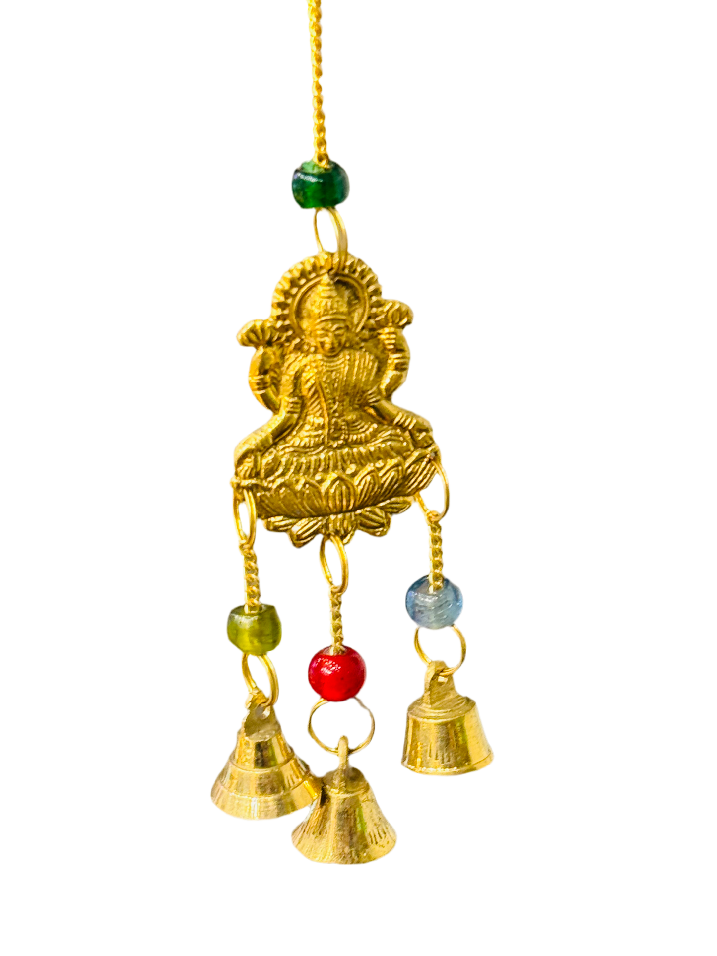 Brass Wind Chime with bells Ganesha Om Laxmi