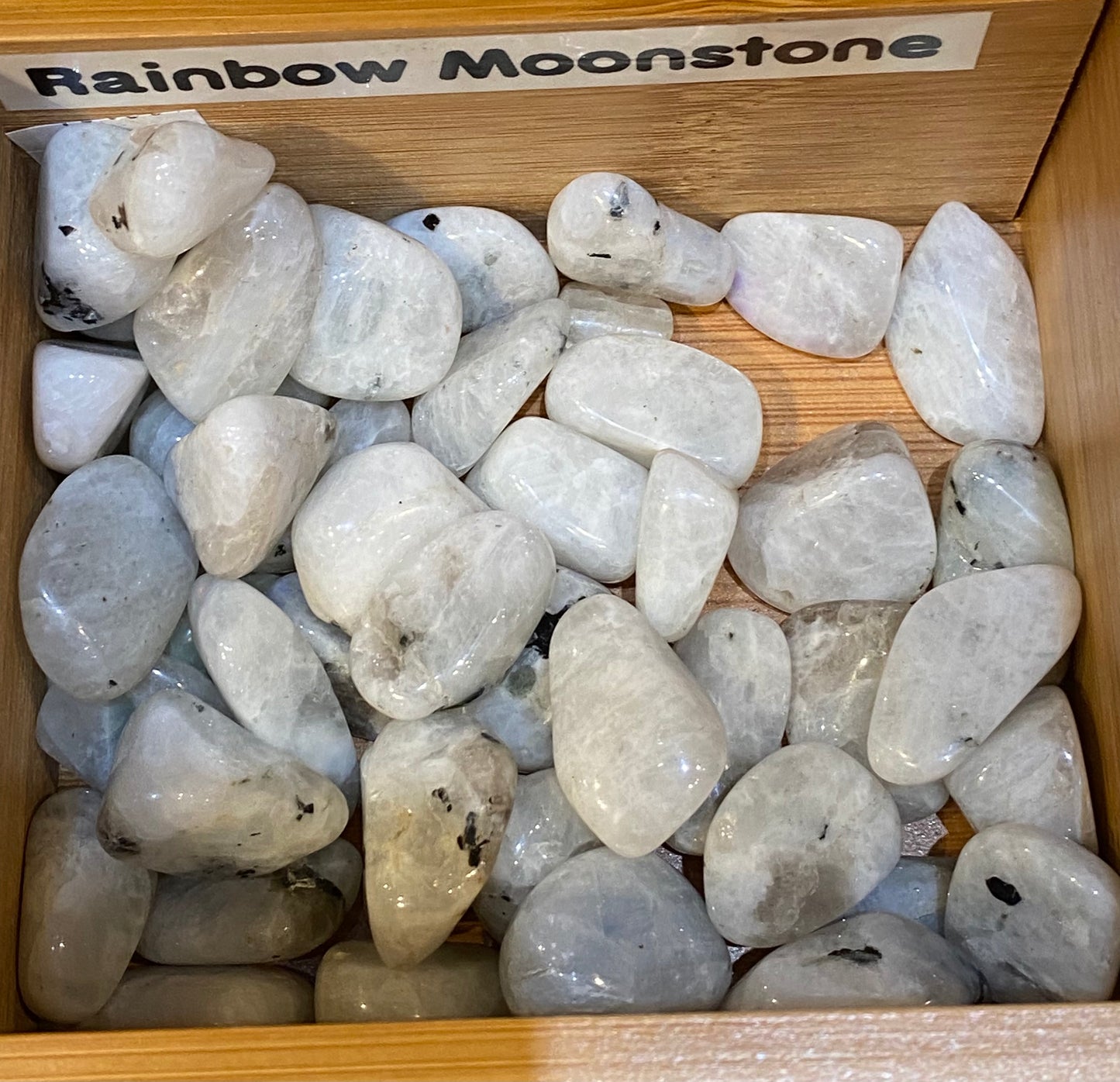 Rainbow Moonstone Tumbled Stones 1pc