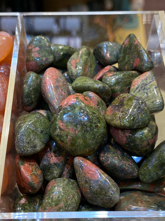 Unakite Tumbled Stone 1pc