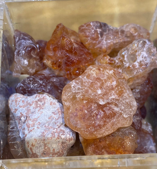 Orange Red Calcite Raw Rough Nugget Stone 1pc