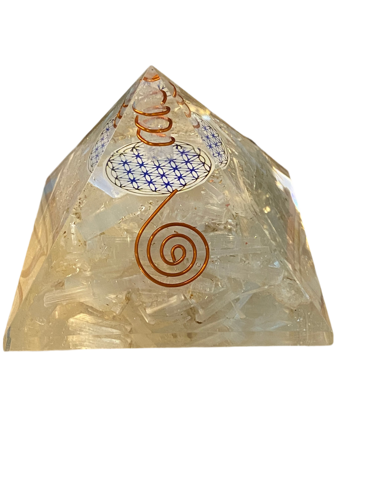 Orgonite Pyramid Large Selenite