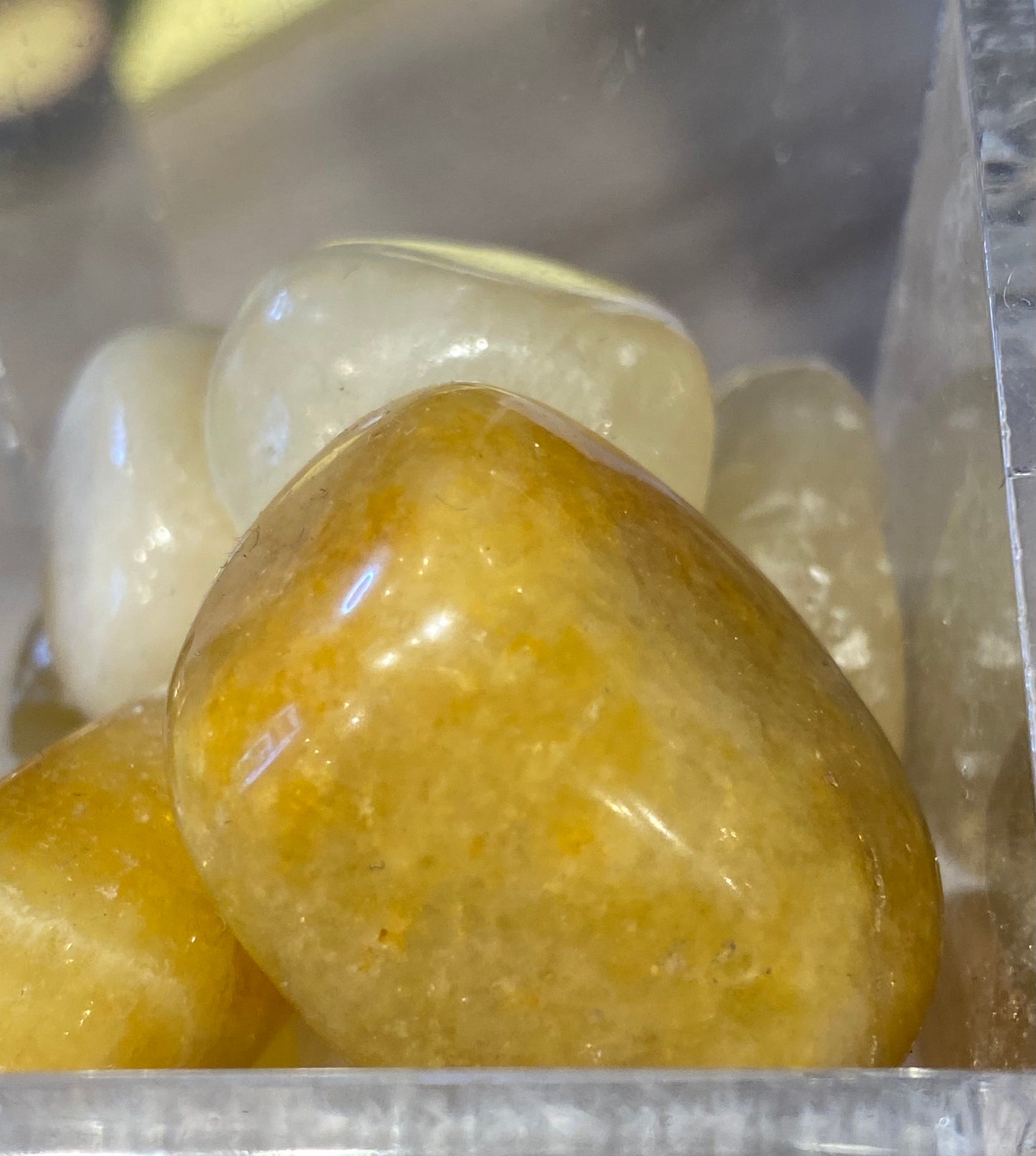 Orange Calcite Polished Tumbled Stone 1pc