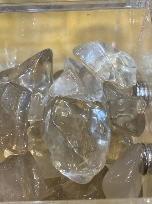 Clear Quartz Nugget Tumbled Stone 1pc