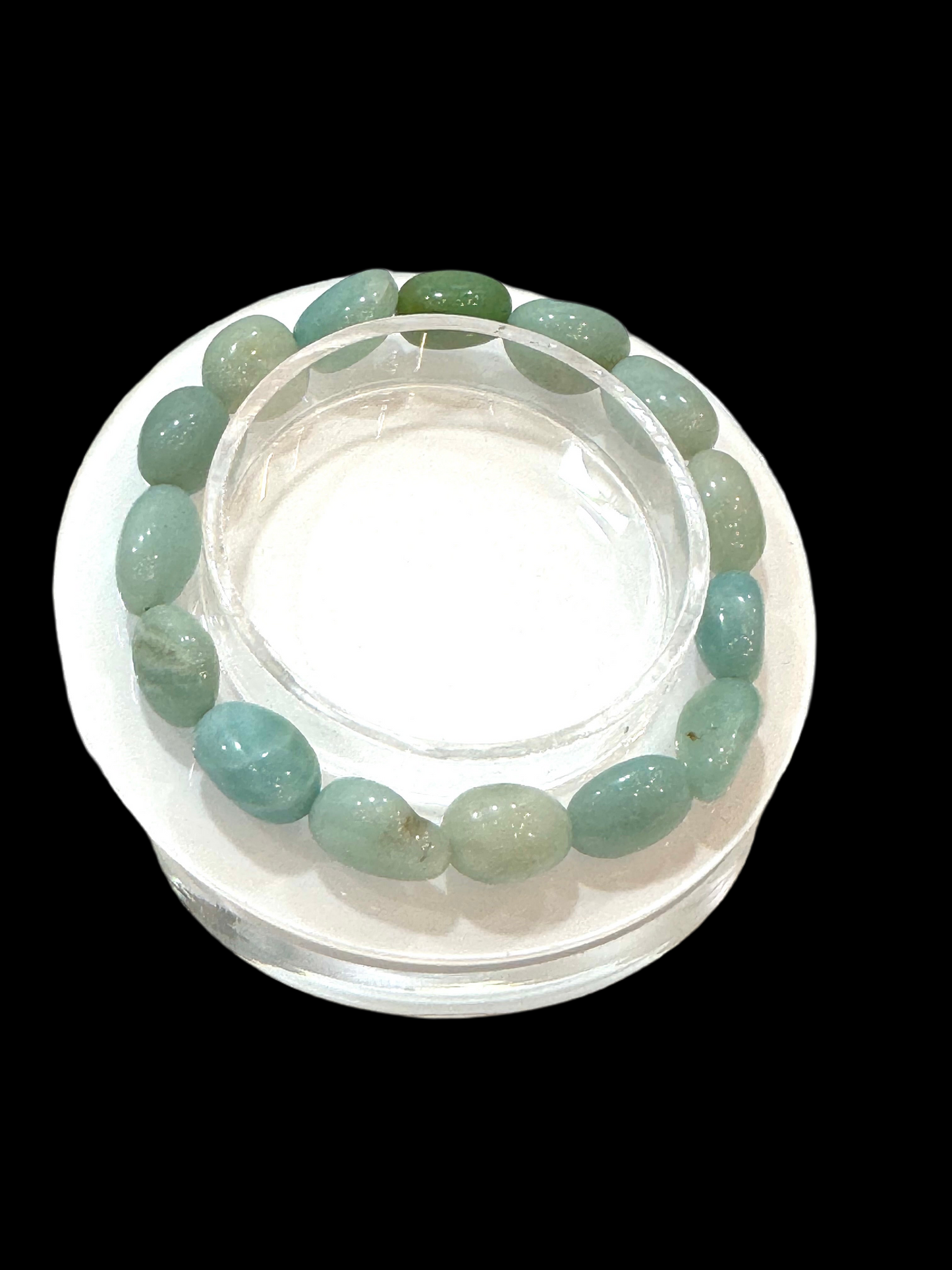 Amazonite Nugget Polished Beaded Bracelet