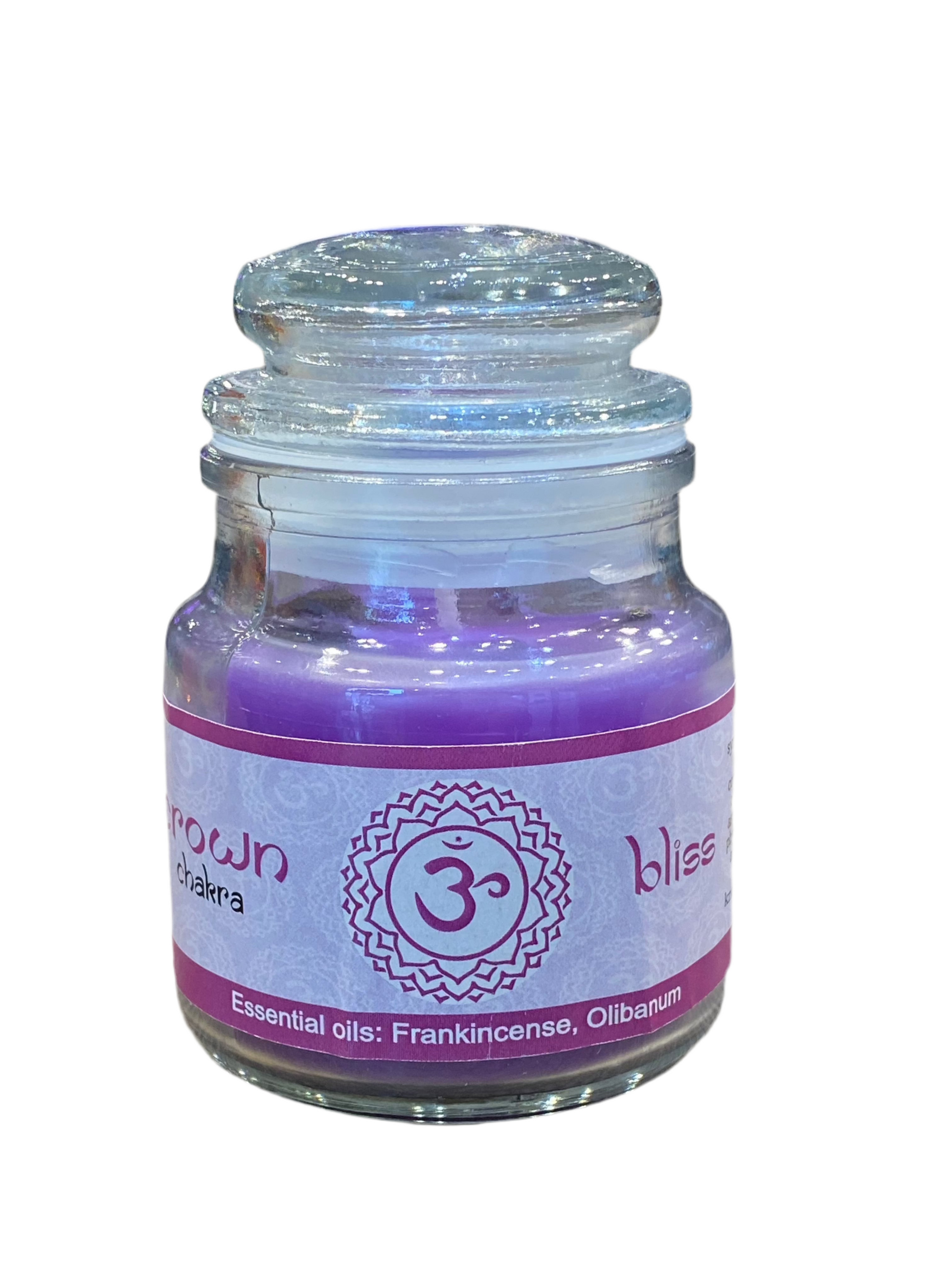 Vrinda 7 Chakra Jar Candle Purple 