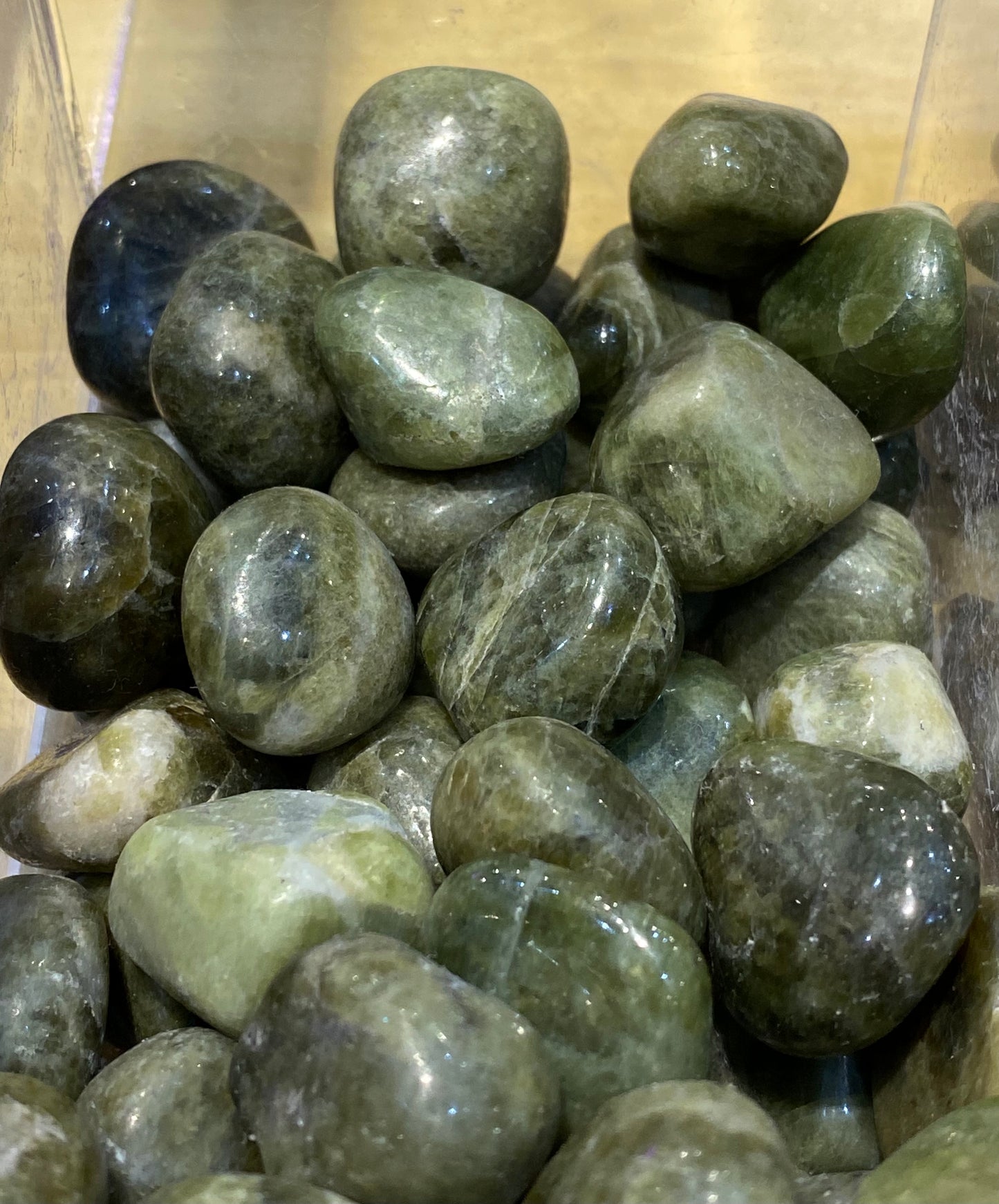 Vesuvianite Polished Tumbled Stone 1pc