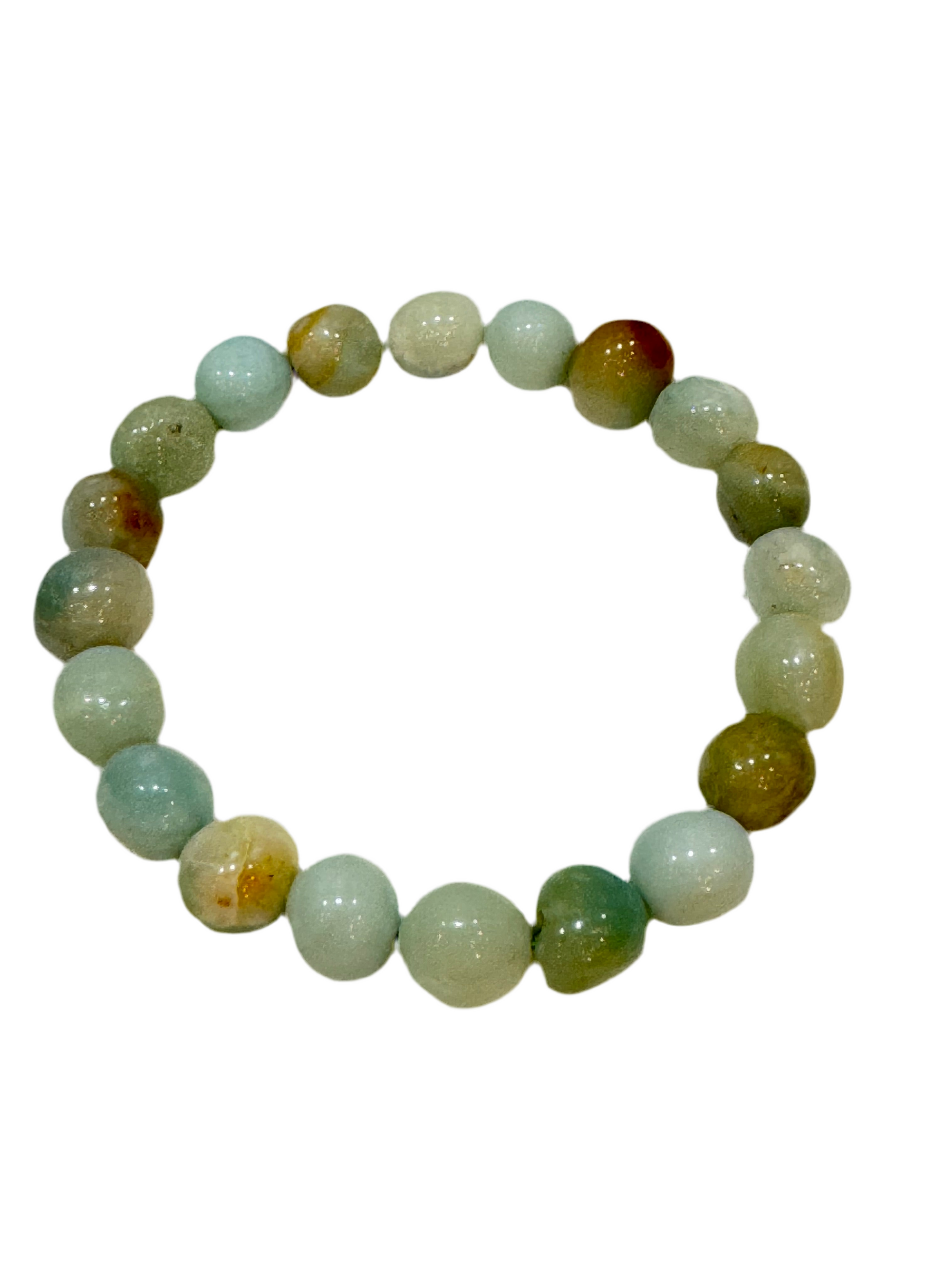 Amazonite Round Beaded Bracelet