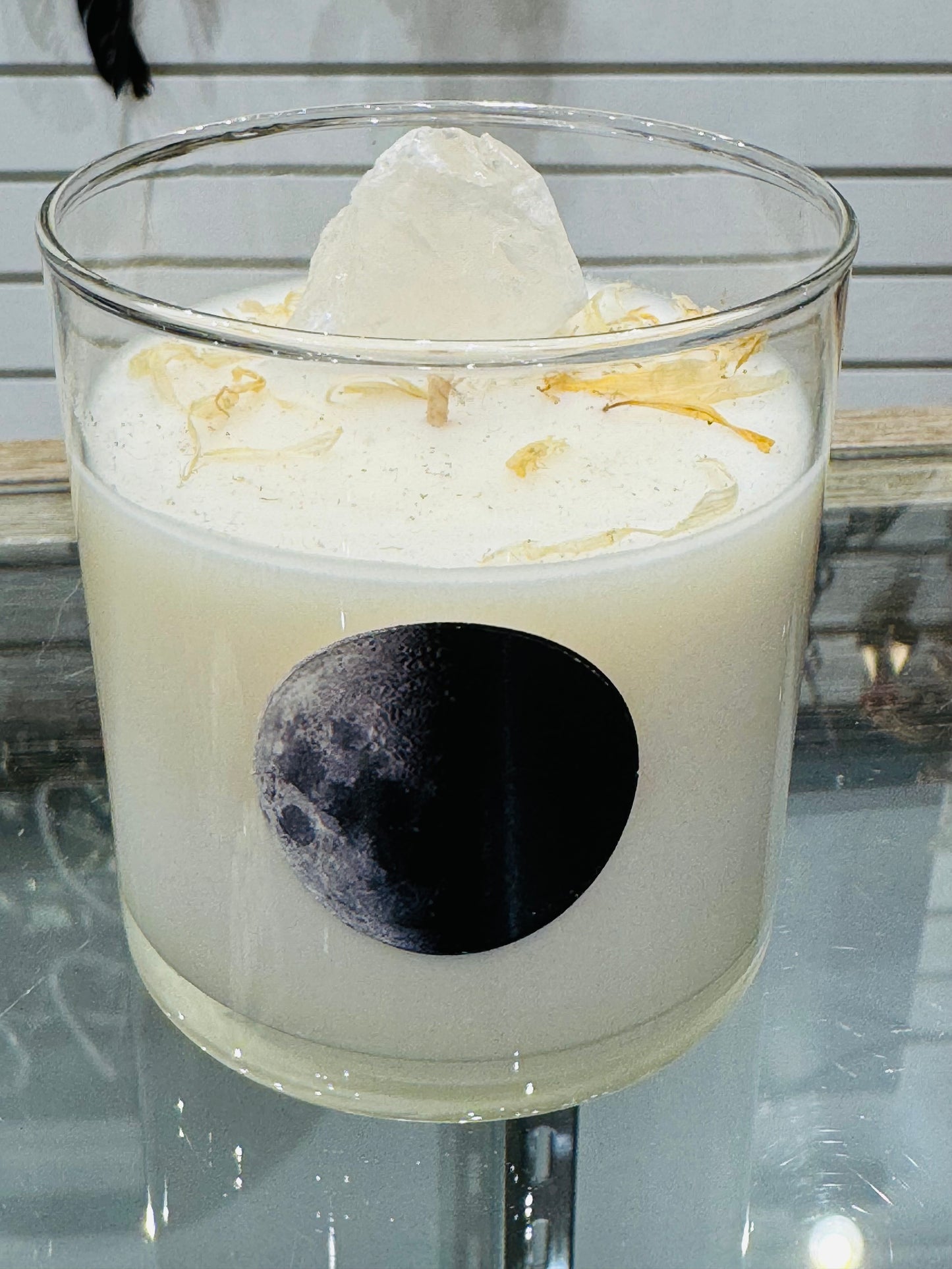 Moonchild Crystal Candle made by Lunastry