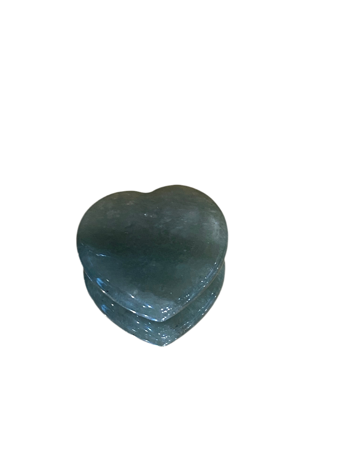 Green Aventurine Heart Tumbled Hand Carved Polished Pocket Size