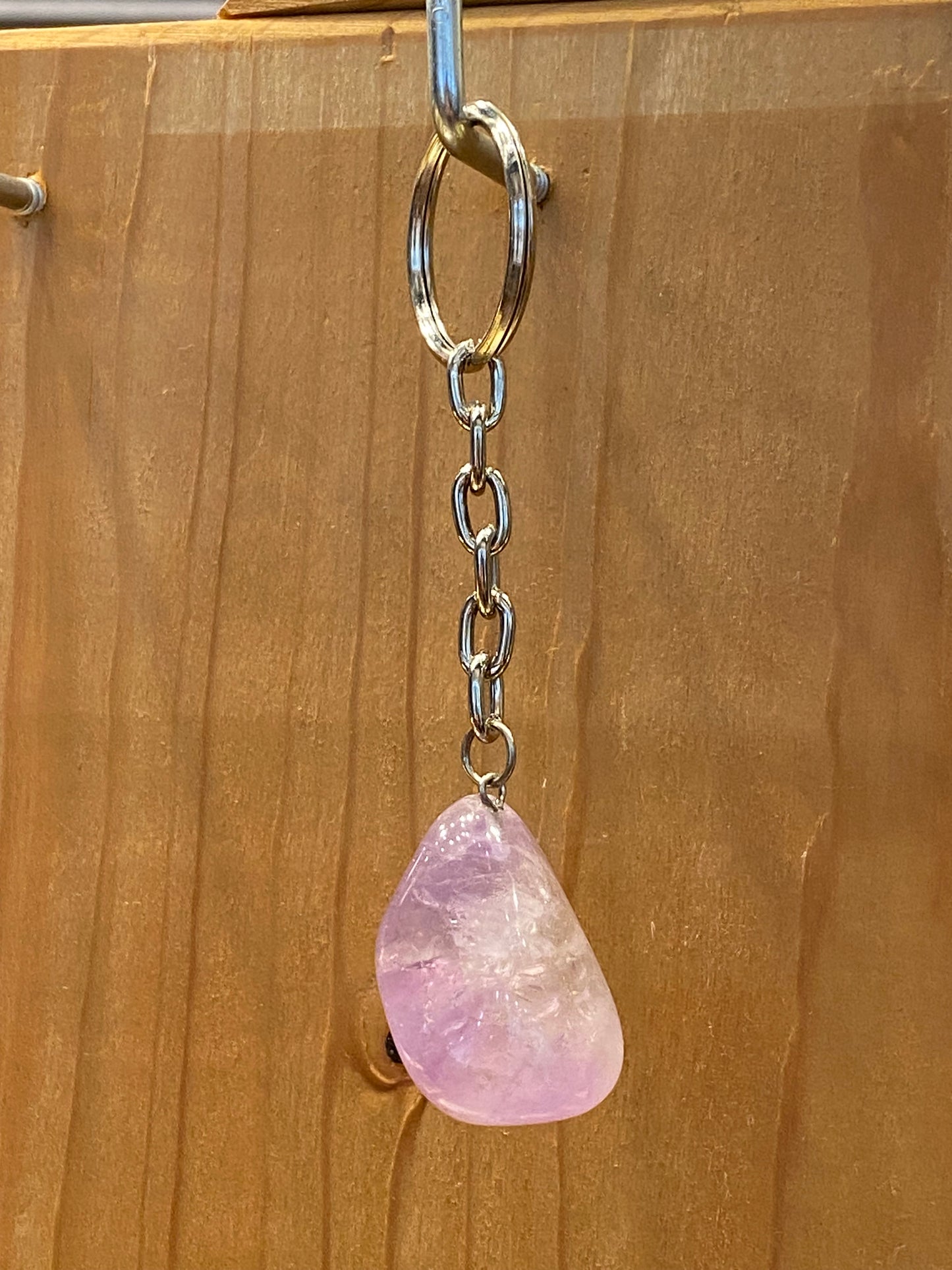 Amethyst Gemstone Keychain