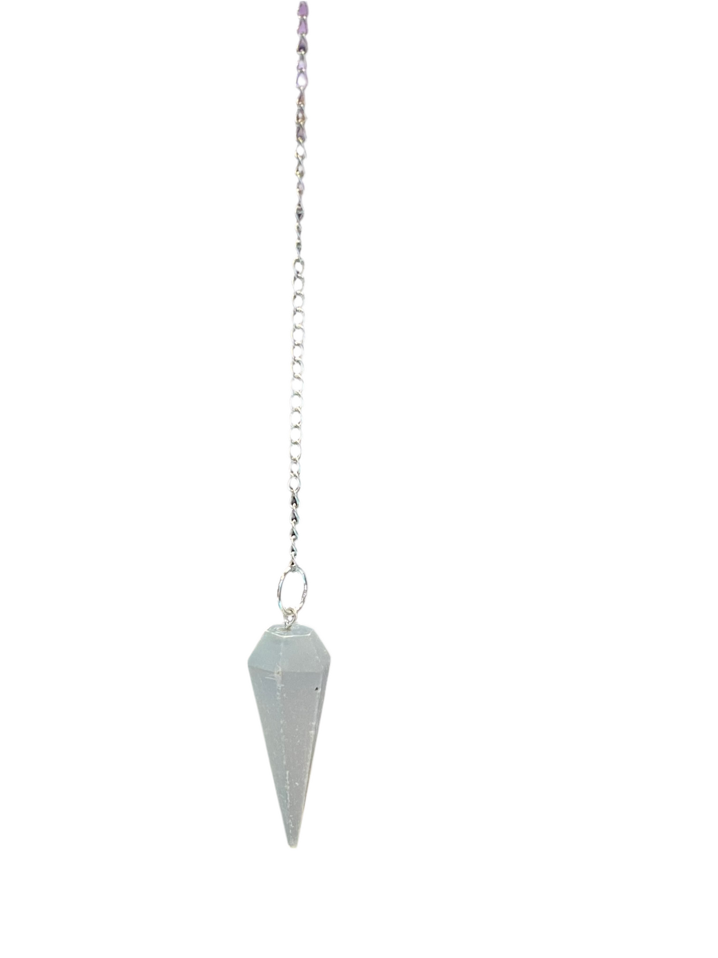 Selenite Point Pendulum