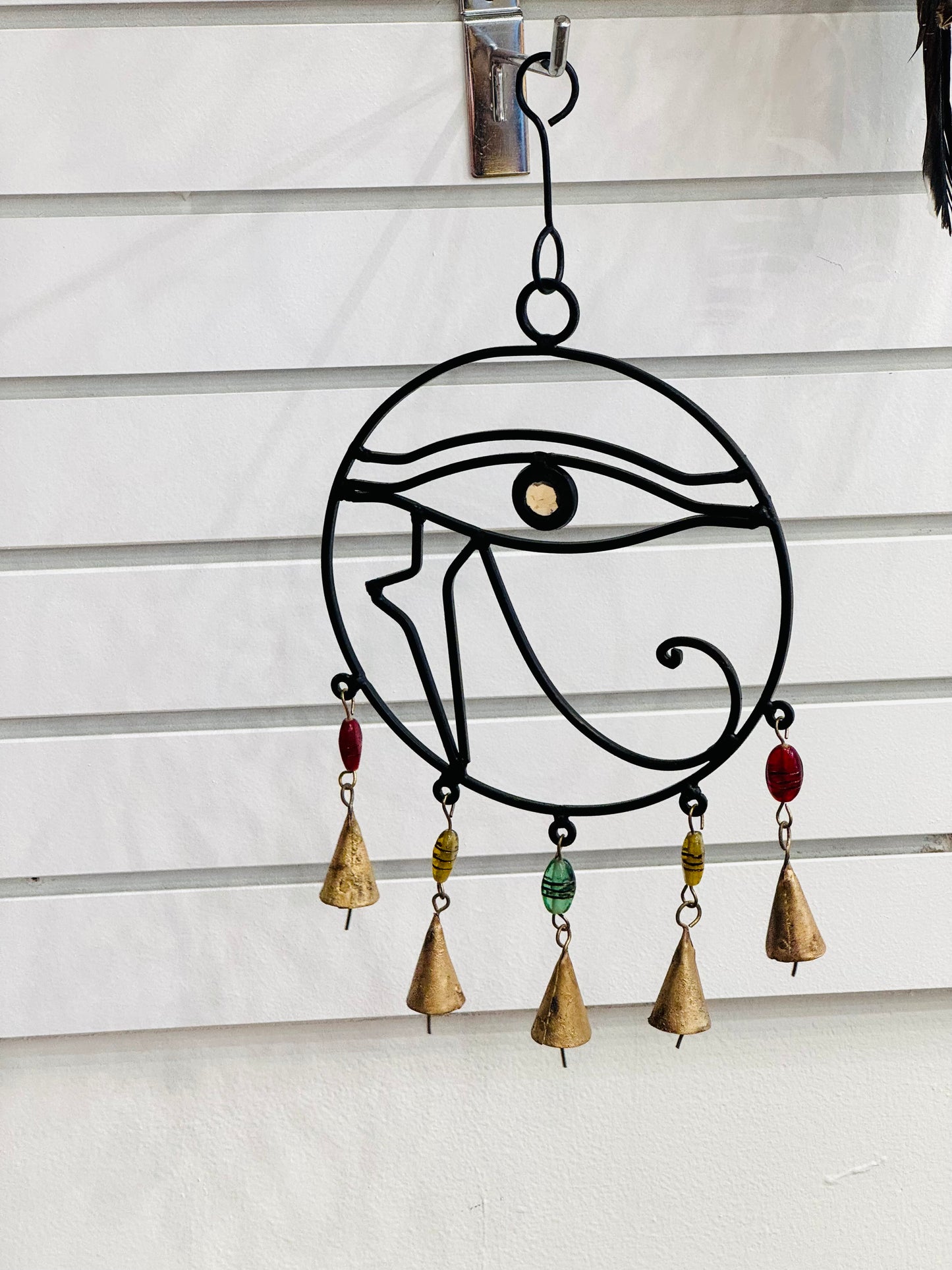 Handmade Eye Of Horus Cast Iron Wind Chime