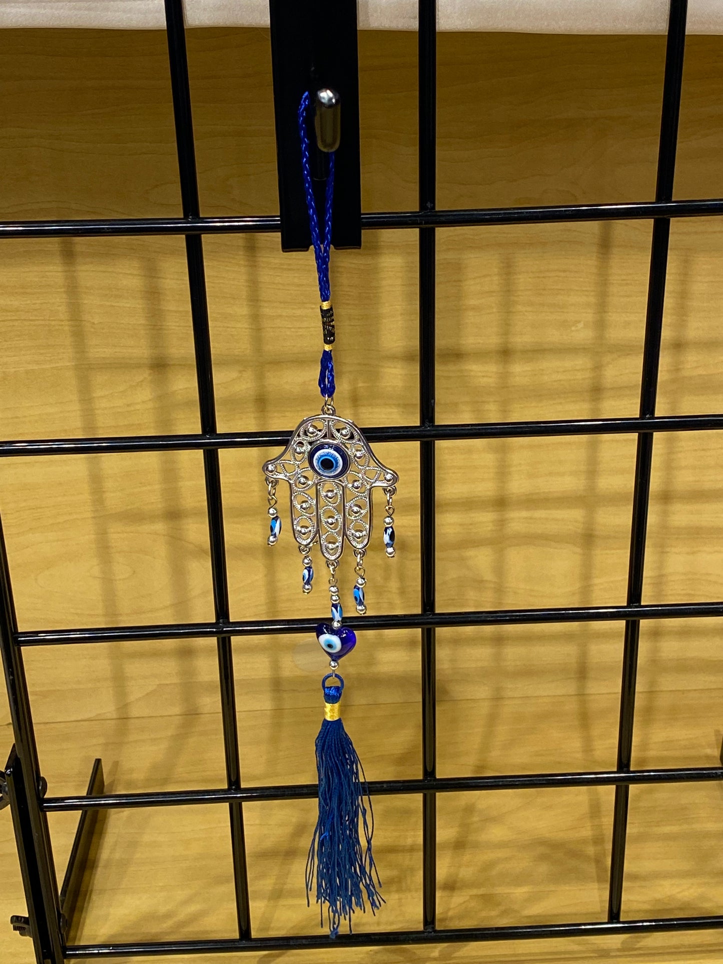 Hamsa Door & Wall Talisman W/Evil Eye Amulet and Tassel