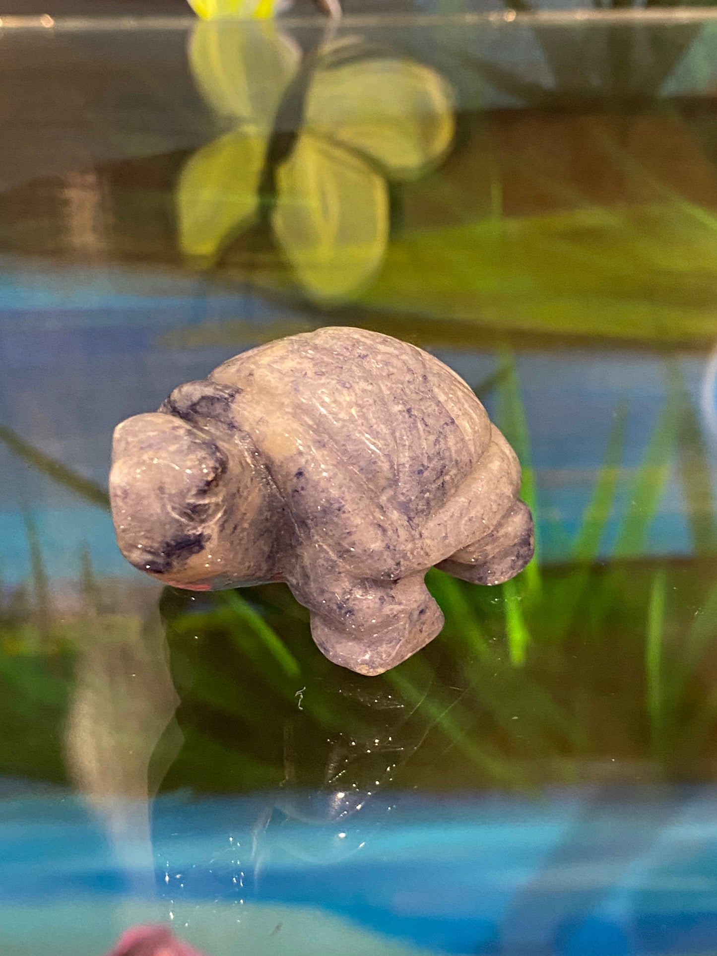 Spirit Animal Sodalite Turtle Hand Carved Polished Stone