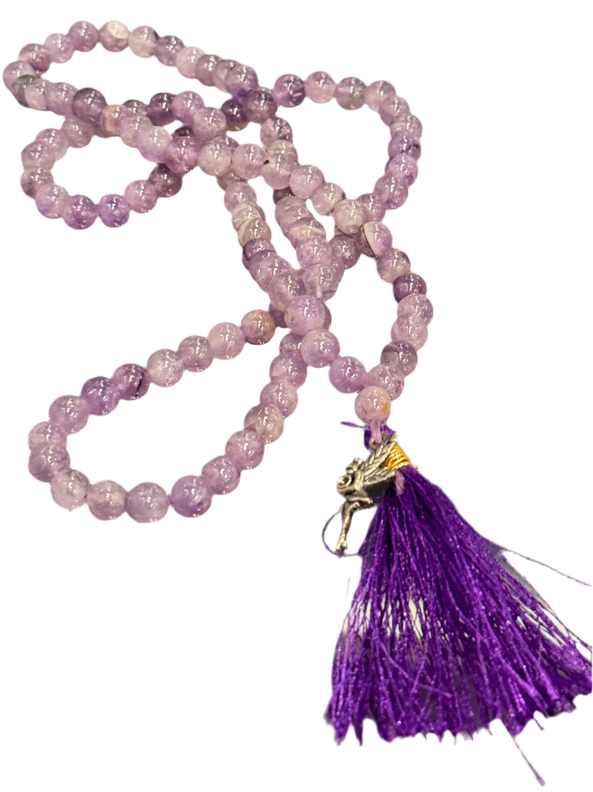 Amethyst Prayer Mala Necklace