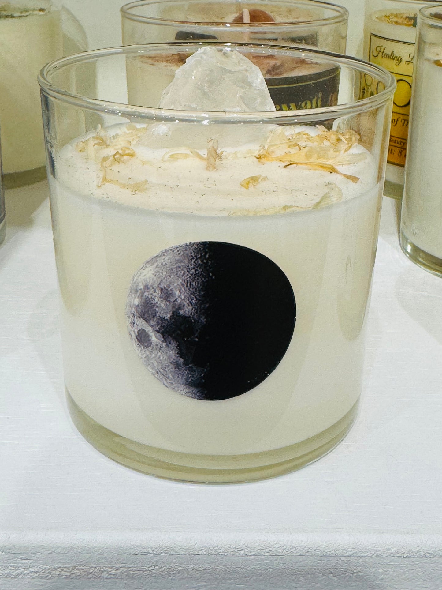 Moonchild Crystal Candle made by Lunastry