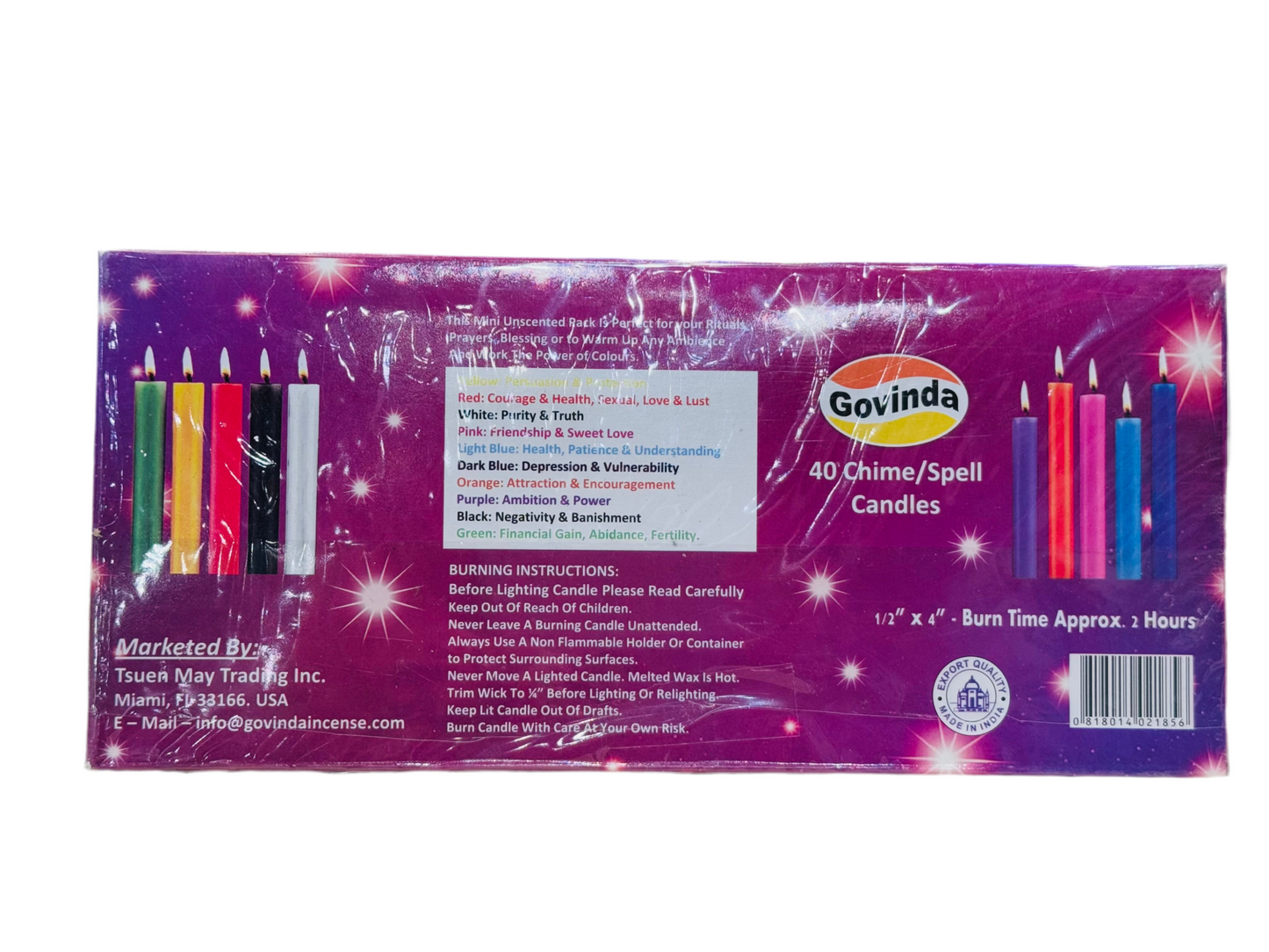 Govinda 40 Chime Spell Candles