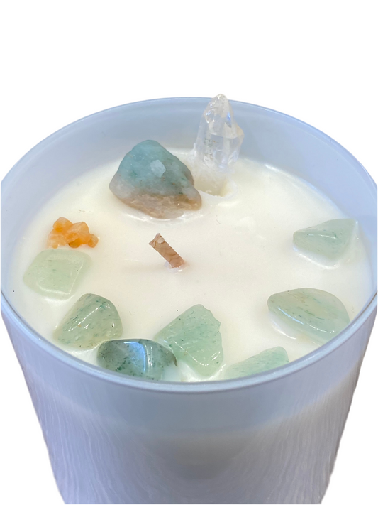 Crystal Scented Candle Aventurine