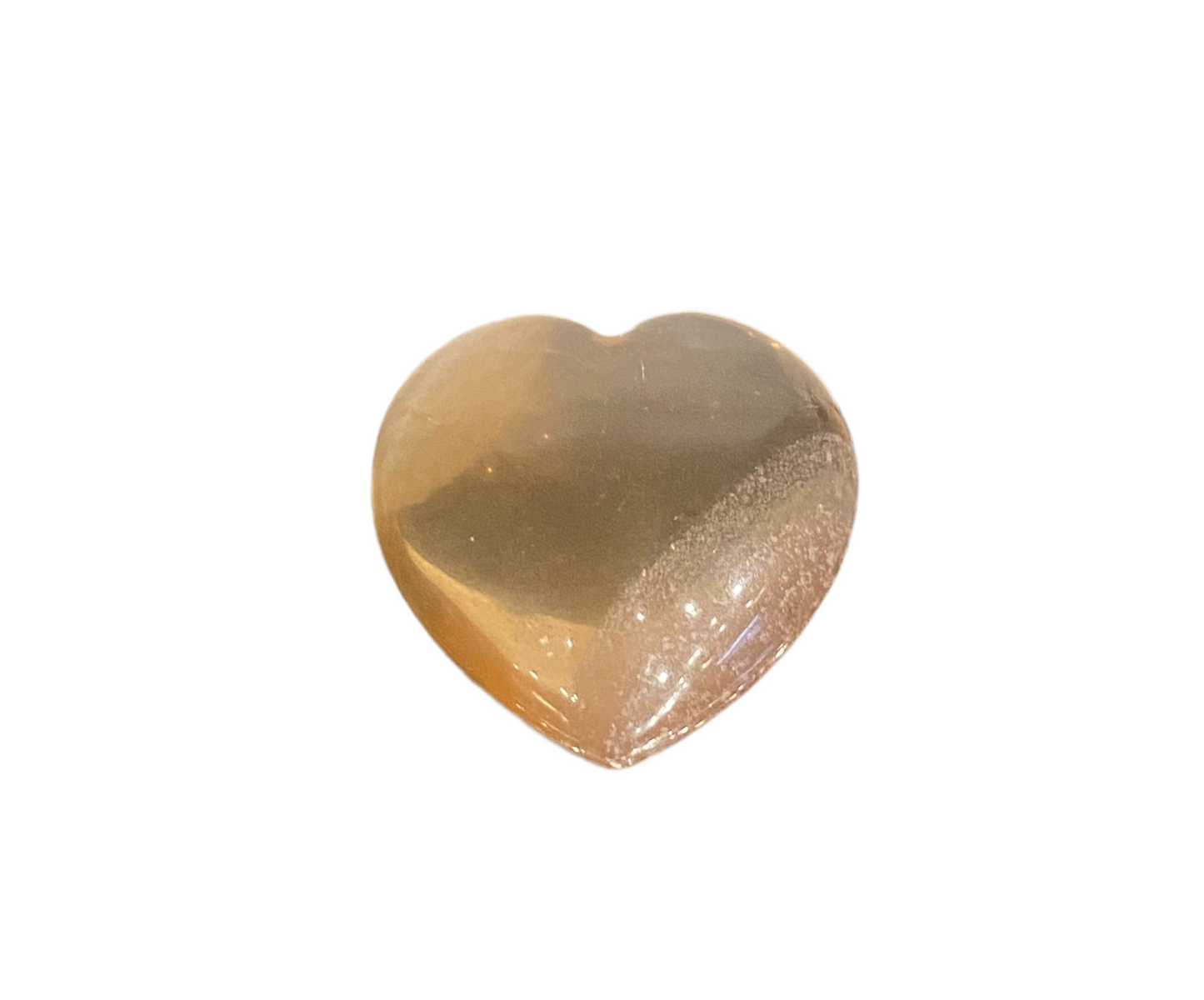 Smoky Quartz Heart Tumbled Hand Carved Polished Pocket Size