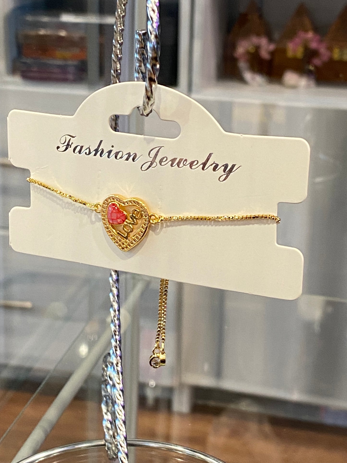 Fashion Jewelry Dainty Gold Color Love Bracelet