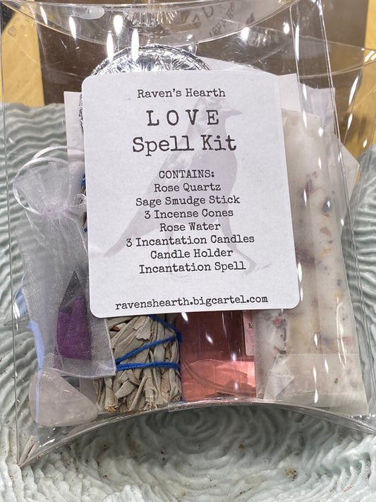 Love Ritual Kit – Romantic Intention Gift Set with Rose Quartz & Candles