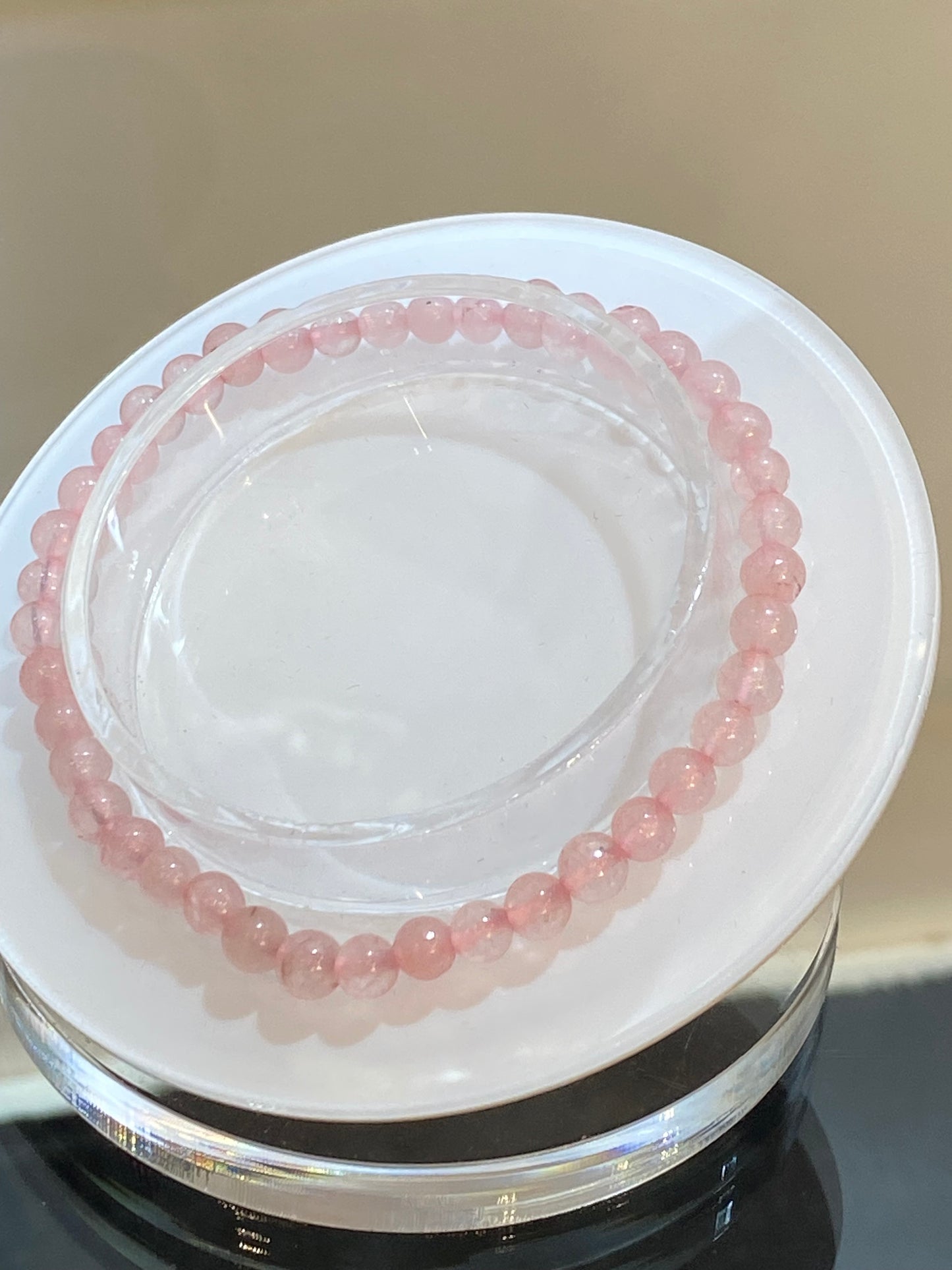 Rose Quartz Bracelet 4mm