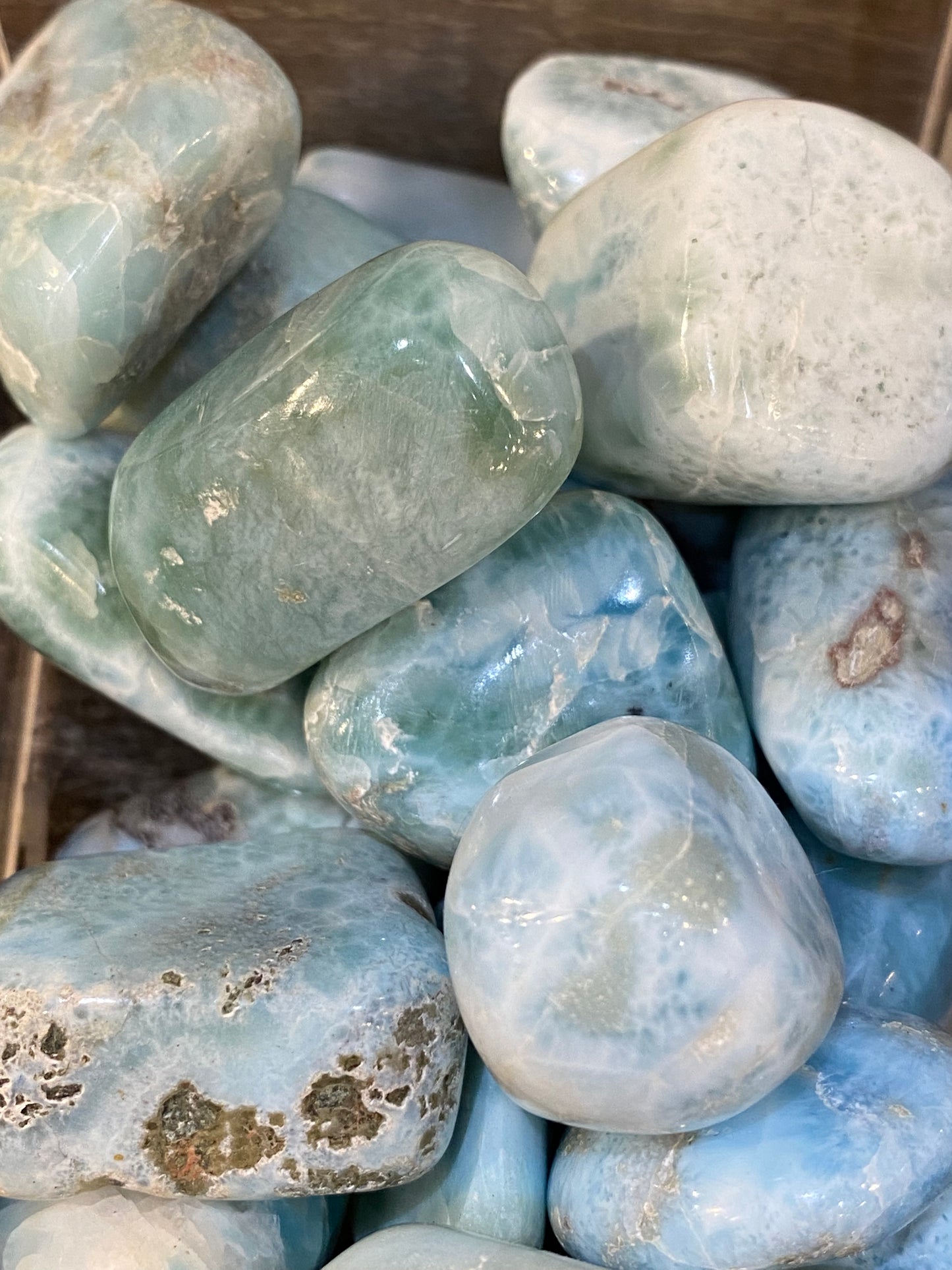 Larimar Tumbled Loose Stone 1pc