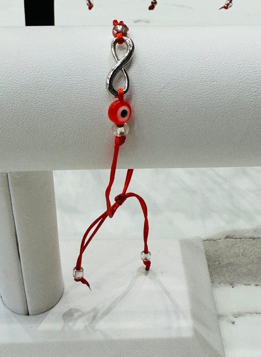 Red String Bracelet Infinity Red Evil Eye Bead